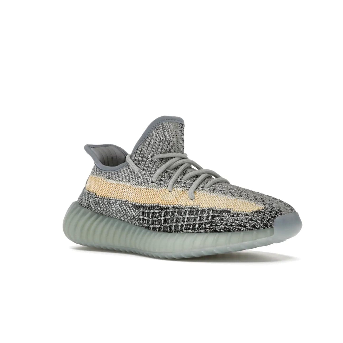 adidas Yeezy Boost 350 V2 Ash Blue - Image 5 - Only at www.BallersClubKickz.com - Must-have design made of engineered primeknit upper, comfortable sock-like upper and full-length Boost midsole, and semi-translucent rubber cage for added durability and style. The adidas Yeezy Boost 350 V2 Ash Blue blends timeless colors and comfort.