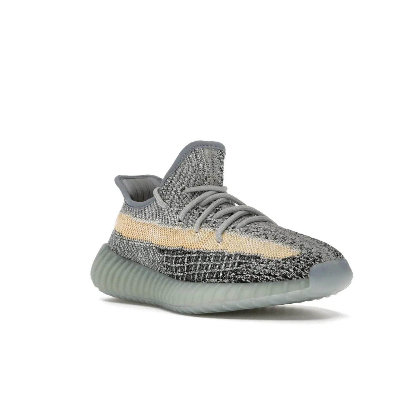 adidas Yeezy Boost 350 V2 Ash Blue - Image 6 - Only at www.BallersClubKickz.com - Must-have design made of engineered primeknit upper, comfortable sock-like upper and full-length Boost midsole, and semi-translucent rubber cage for added durability and style. The adidas Yeezy Boost 350 V2 Ash Blue blends timeless colors and comfort.