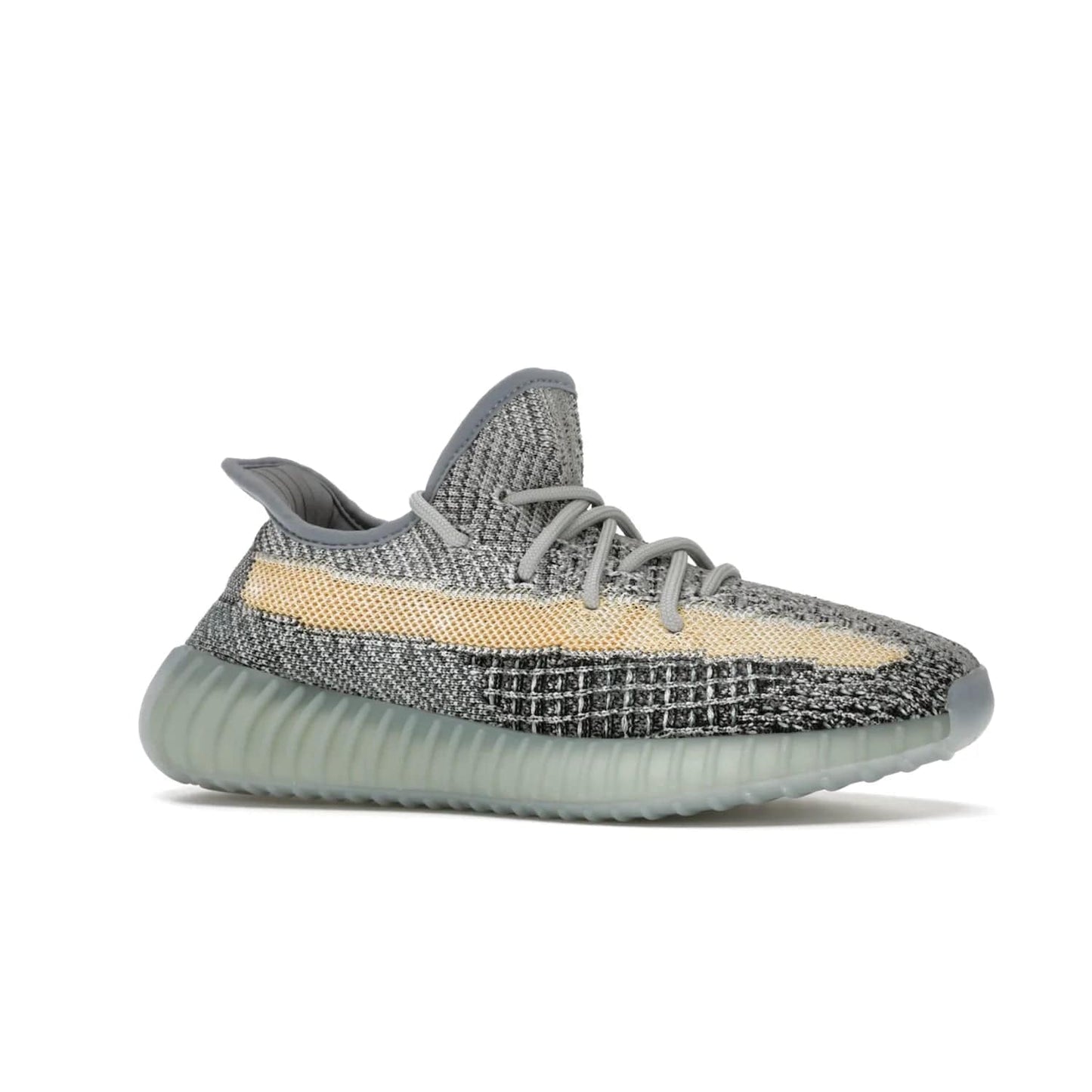 adidas Yeezy Boost 350 V2 Ash Blue - Image 3 - Only at www.BallersClubKickz.com - Must-have design made of engineered primeknit upper, comfortable sock-like upper and full-length Boost midsole, and semi-translucent rubber cage for added durability and style. The adidas Yeezy Boost 350 V2 Ash Blue blends timeless colors and comfort.