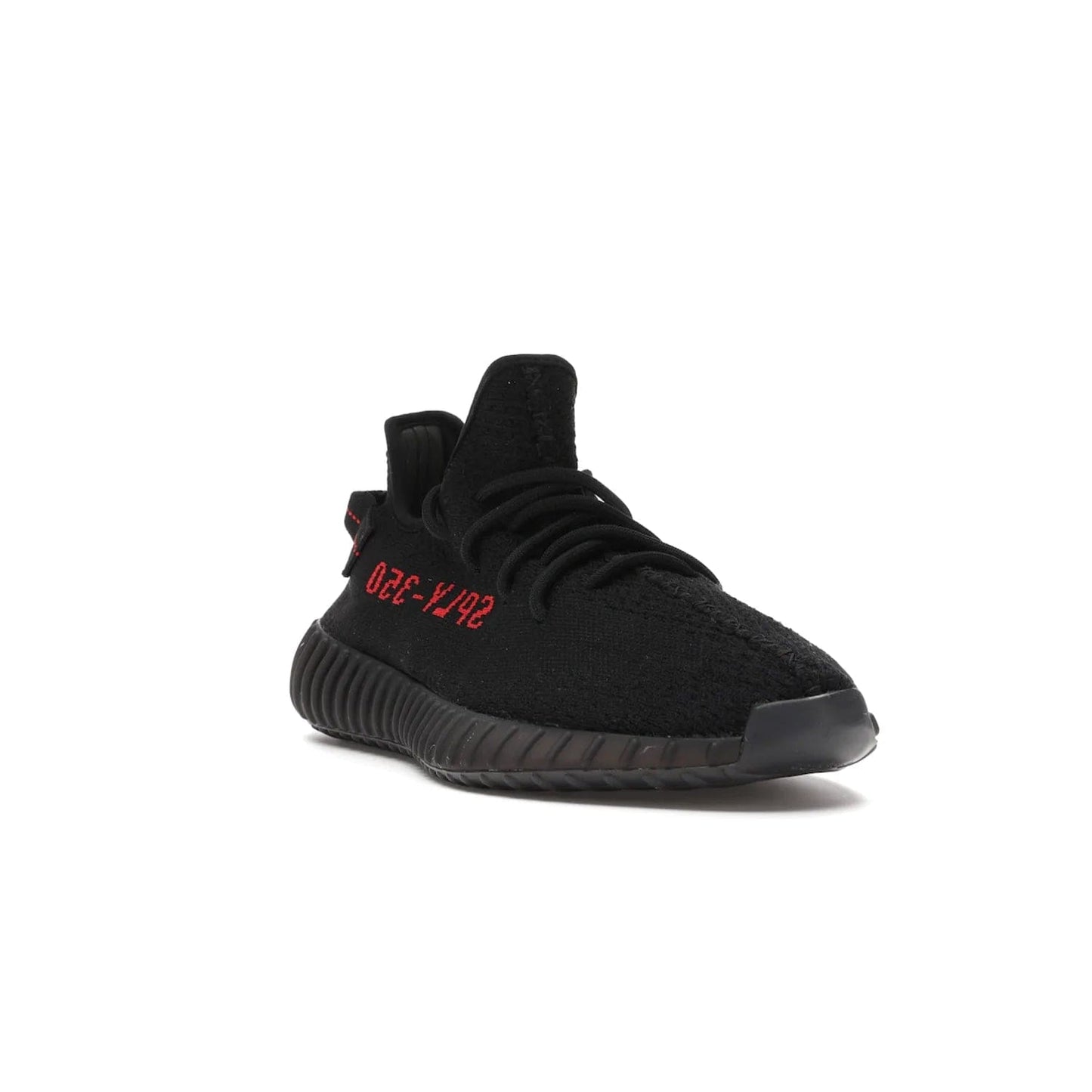 adidas Yeezy Boost 350 V2 Black Red (2017/2020) - Image 7 - Only at www.BallersClubKickz.com - Adidas Yeezy Boost 350 V2 Black Red: a classic colorway featuring black Primeknit upper, BOOST cushioning system, and iconic "SPLY-350" text. Released in 2017 for a retail price of $220.
