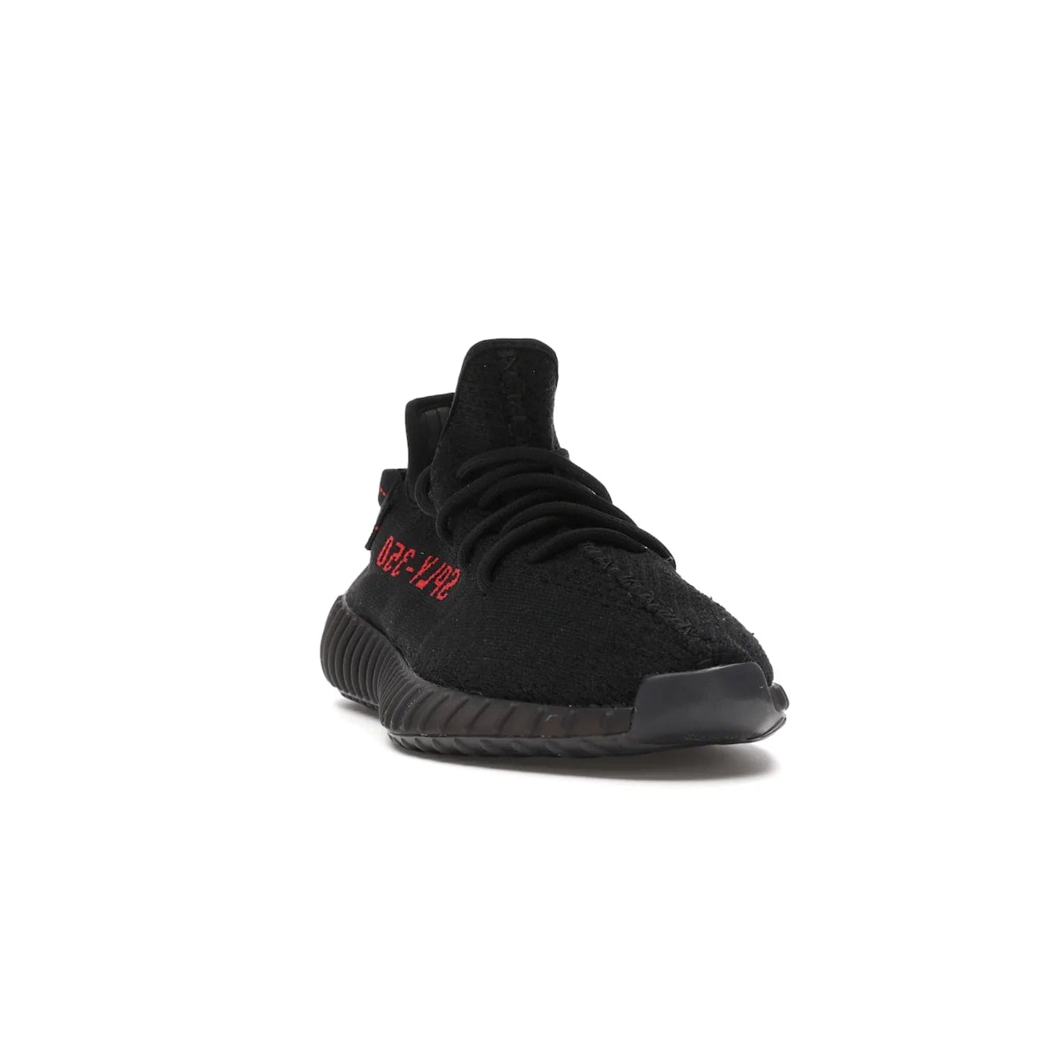 adidas Yeezy Boost 350 V2 Black Red (2017/2020) - Image 8 - Only at www.BallersClubKickz.com - Adidas Yeezy Boost 350 V2 Black Red: a classic colorway featuring black Primeknit upper, BOOST cushioning system, and iconic "SPLY-350" text. Released in 2017 for a retail price of $220.