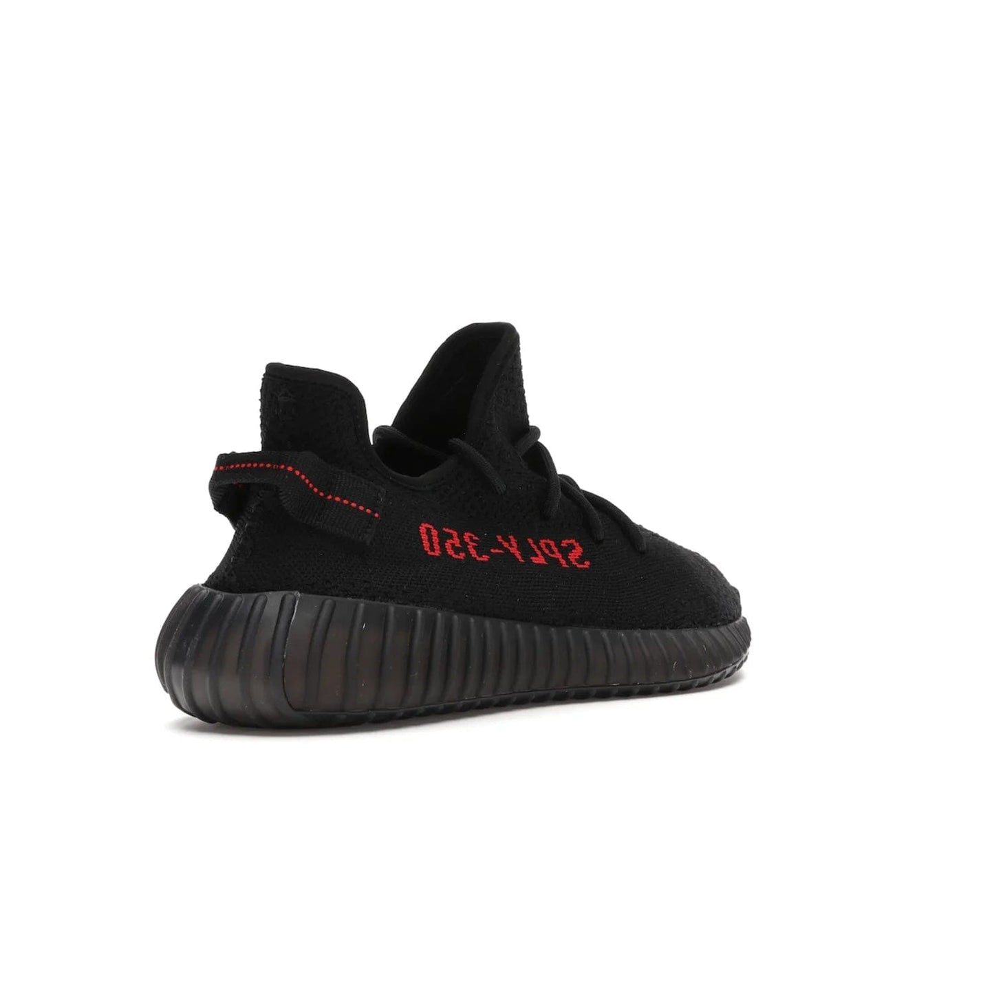 adidas Yeezy Boost 350 V2 Black Red (2017/2020) - Image 32 - Only at www.BallersClubKickz.com - Adidas Yeezy Boost 350 V2 Black Red: a classic colorway featuring black Primeknit upper, BOOST cushioning system, and iconic "SPLY-350" text. Released in 2017 for a retail price of $220.