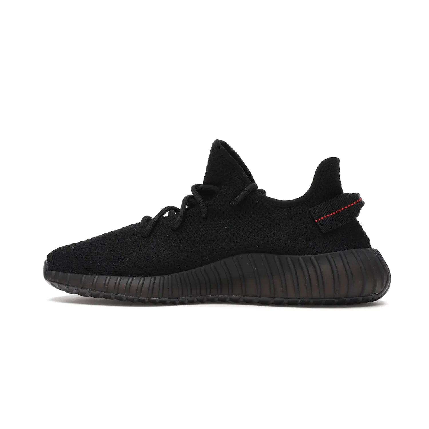adidas Yeezy Boost 350 V2 Black Red (2017/2020) - Image 20 - Only at www.BallersClubKickz.com - Adidas Yeezy Boost 350 V2 Black Red: a classic colorway featuring black Primeknit upper, BOOST cushioning system, and iconic "SPLY-350" text. Released in 2017 for a retail price of $220.