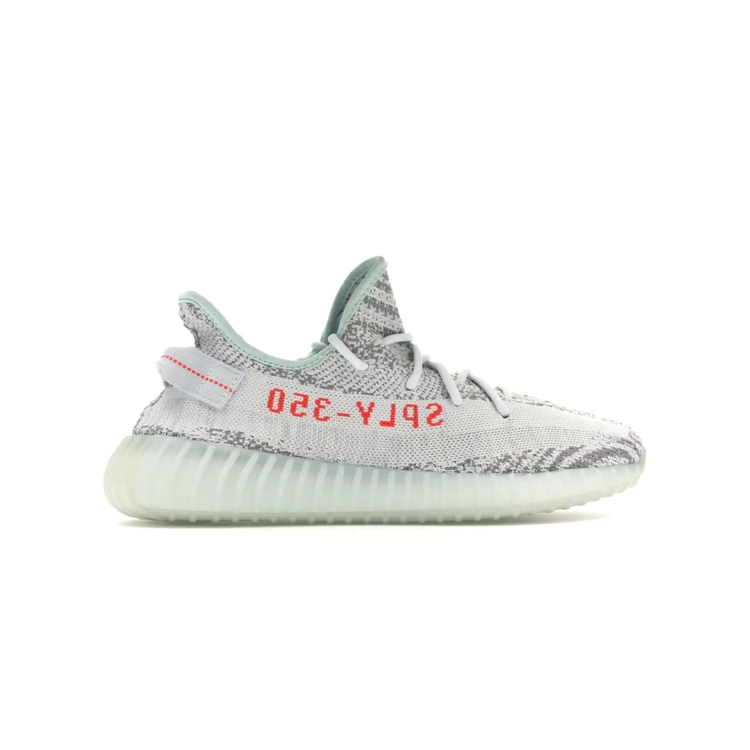 adidas Yeezy Boost 350 V2 Blue Tint - Image 36 - Only at www.BallersClubKickz.com - The adidas Yeezy Boost 350 V2 Blue Tint merges fashion and functionality with its Primeknit upper and Boost sole. Released in December 2017, this luxurious sneaker is perfect for making a stylish statement.