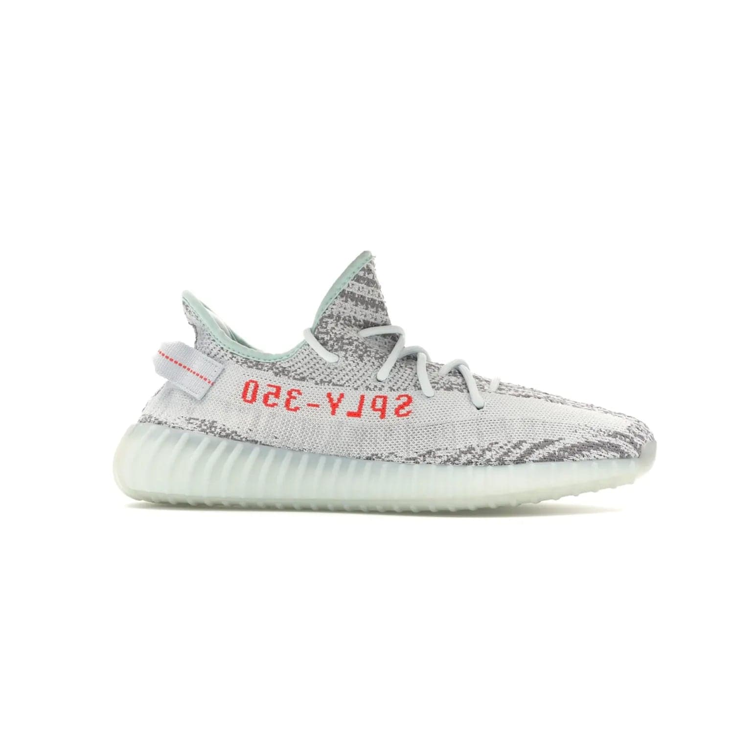 adidas Yeezy Boost 350 V2 Blue Tint - Image 2 - Only at www.BallersClubKickz.com - The adidas Yeezy Boost 350 V2 Blue Tint merges fashion and functionality with its Primeknit upper and Boost sole. Released in December 2017, this luxurious sneaker is perfect for making a stylish statement.