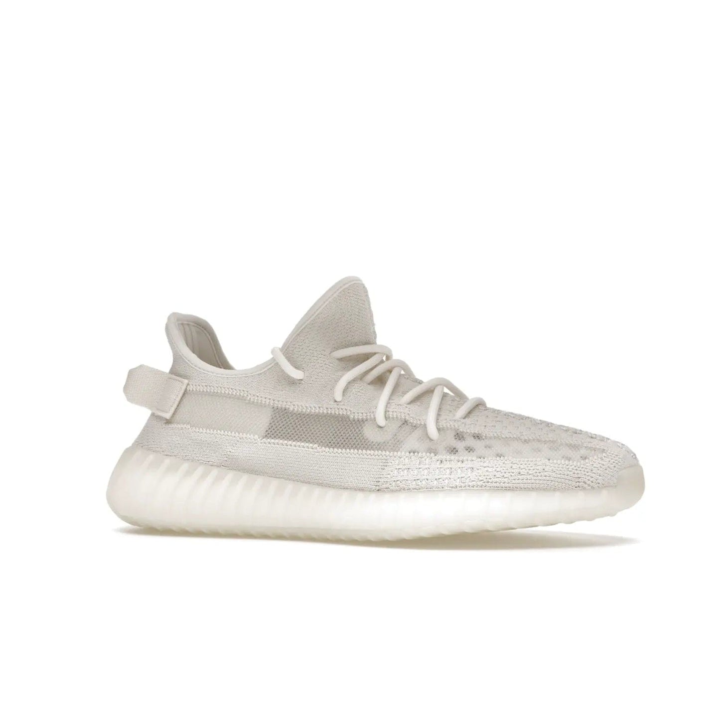 adidas Yeezy Boost 350 V2 Bone - Image 3 - Only at www.BallersClubKickz.com - Grab the stylish and comfortable adidas Yeezy Boost 350 V2 Bone in March 2022. This sneaker features a triple white Primeknit upper, mesh side stripes and canvas heel tabs, sitting atop a semi-translucent sole with Boost technology. Sure to keep your feet comfortable and stylish!