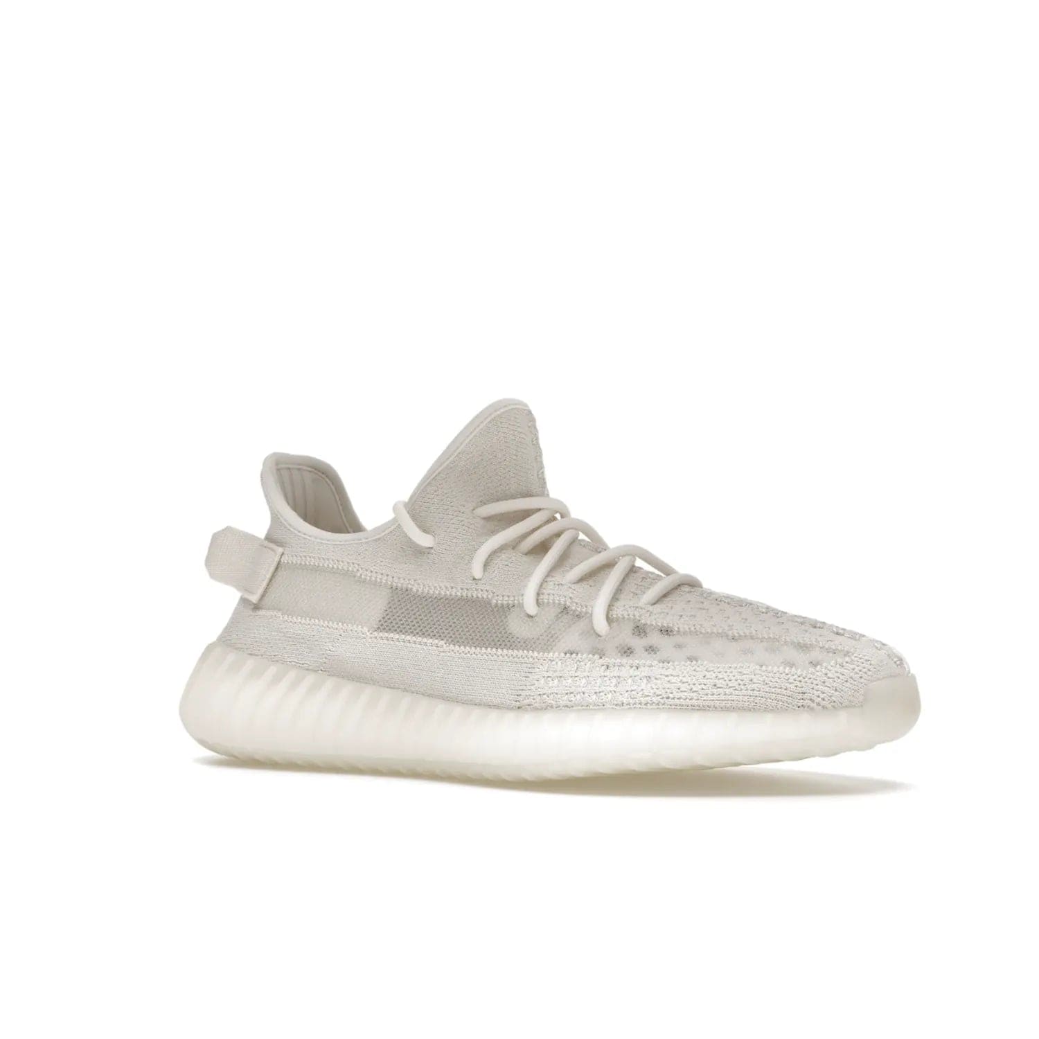 adidas Yeezy Boost 350 V2 Bone - Image 4 - Only at www.BallersClubKickz.com - Grab the stylish and comfortable adidas Yeezy Boost 350 V2 Bone in March 2022. This sneaker features a triple white Primeknit upper, mesh side stripes and canvas heel tabs, sitting atop a semi-translucent sole with Boost technology. Sure to keep your feet comfortable and stylish!