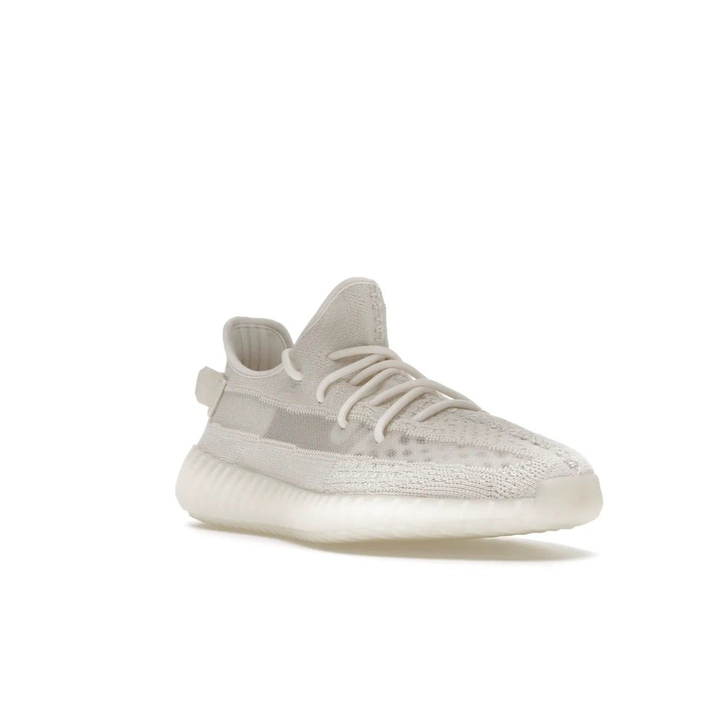 adidas Yeezy Boost 350 V2 Bone - Image 6 - Only at www.BallersClubKickz.com - Grab the stylish and comfortable adidas Yeezy Boost 350 V2 Bone in March 2022. This sneaker features a triple white Primeknit upper, mesh side stripes and canvas heel tabs, sitting atop a semi-translucent sole with Boost technology. Sure to keep your feet comfortable and stylish!