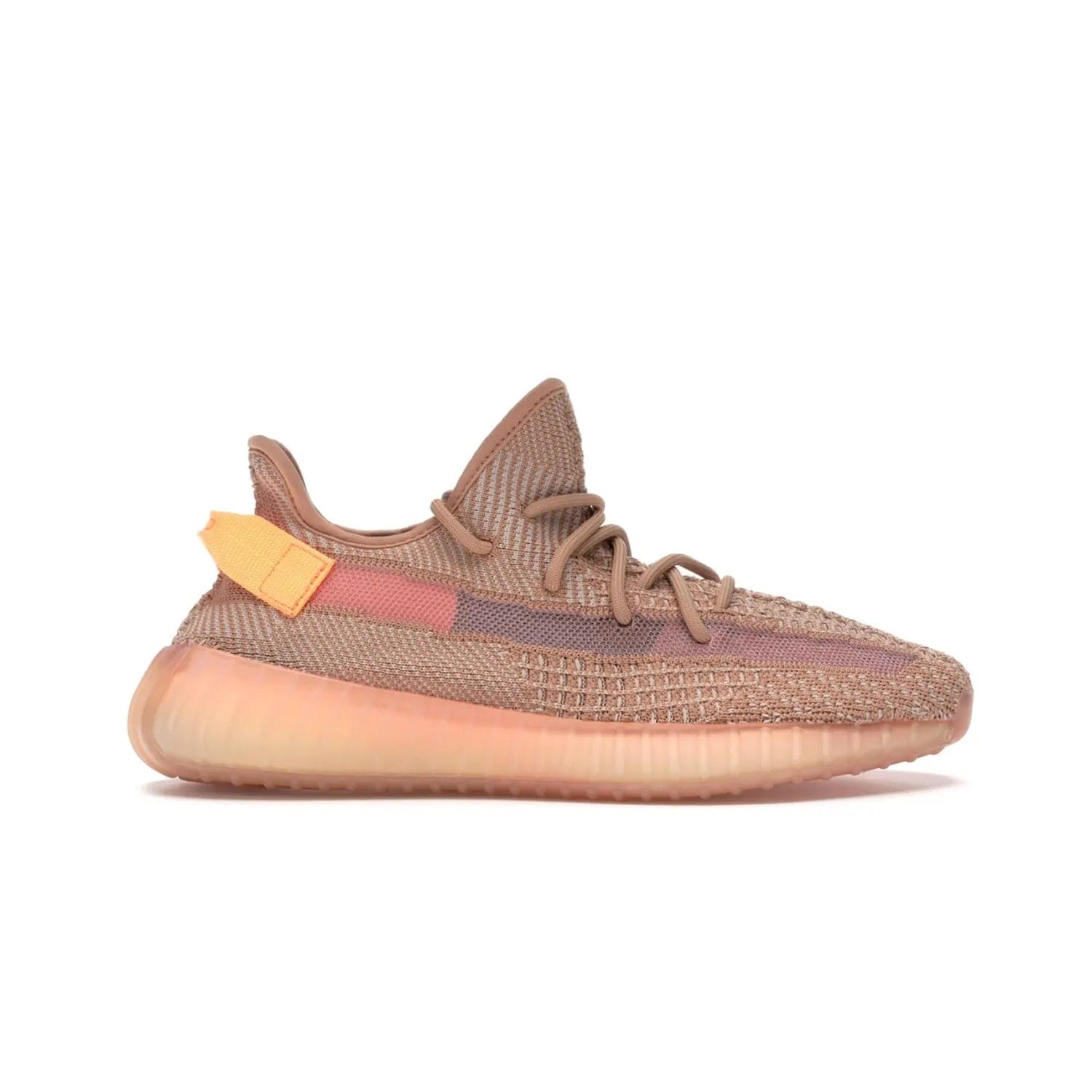 adidas Yeezy Boost 350 V2 Clay - Image 1 - Only at www.BallersClubKickz.com - The adidas Yeezy Boost 350 V2 Clay - style and swag in one shoe. Orange accents, clay midsole and sole. Get yours today!
