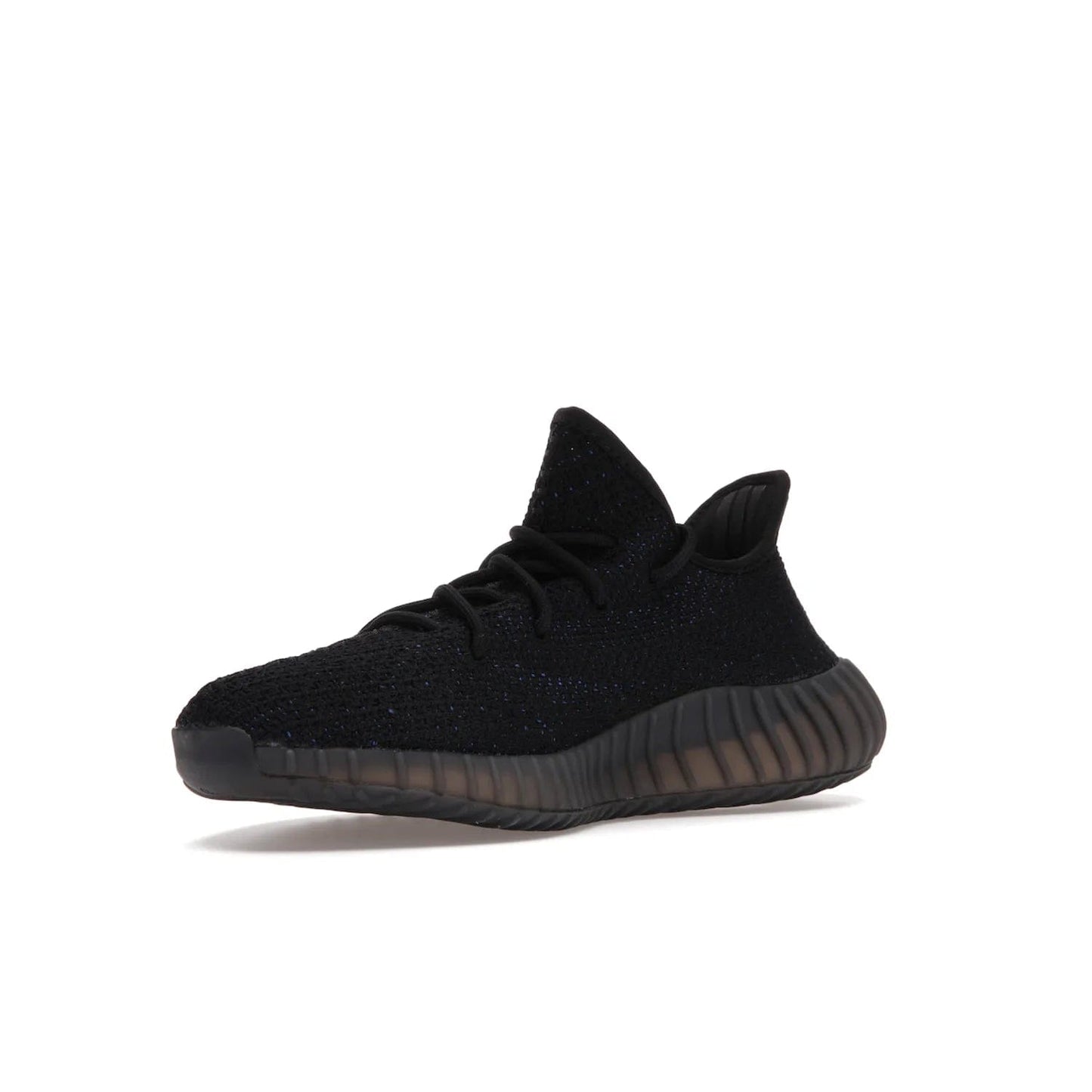 adidas Yeezy Boost 350 V2 Dazzling Blue - Image 15 - Only at www.BallersClubKickz.com - Shop the Adidas Yeezy 350 V2 Dazzling Blue, featuring a solid black Primeknit upper, Dazzling Blue side stripe, “SPLY-350” text, and a muted Boost sole. Releasing Feb 2022, this style is perfect for any shoe fan.
