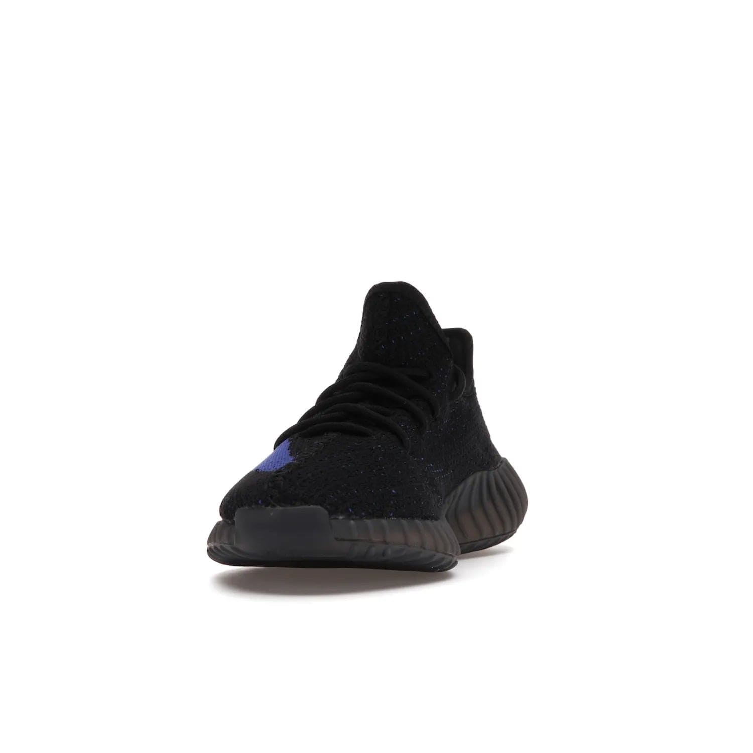 adidas Yeezy Boost 350 V2 Dazzling Blue - Image 12 - Only at www.BallersClubKickz.com - Shop the Adidas Yeezy 350 V2 Dazzling Blue, featuring a solid black Primeknit upper, Dazzling Blue side stripe, “SPLY-350” text, and a muted Boost sole. Releasing Feb 2022, this style is perfect for any shoe fan.