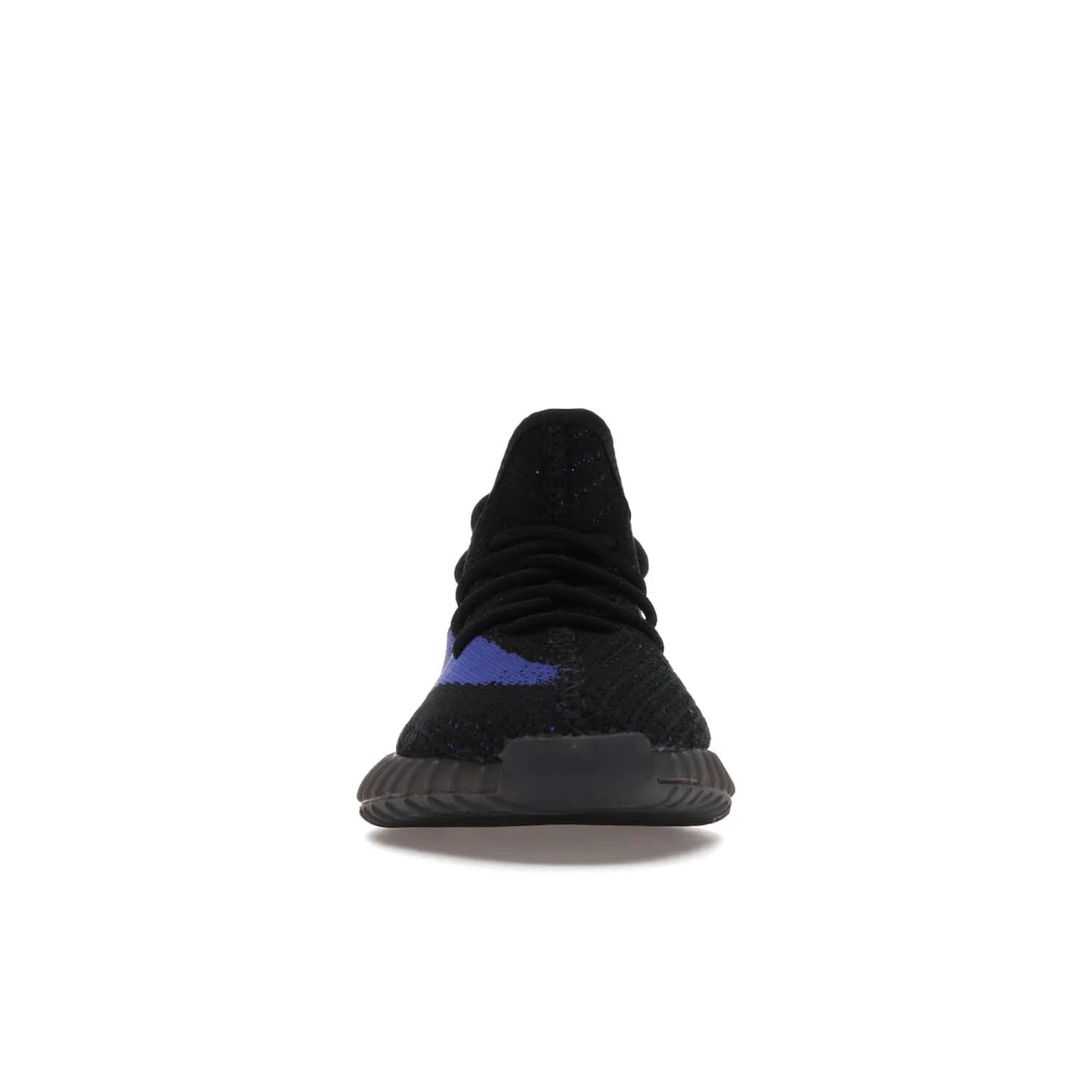 adidas Yeezy Boost 350 V2 Dazzling Blue - Image 10 - Only at www.BallersClubKickz.com - Shop the Adidas Yeezy 350 V2 Dazzling Blue, featuring a solid black Primeknit upper, Dazzling Blue side stripe, “SPLY-350” text, and a muted Boost sole. Releasing Feb 2022, this style is perfect for any shoe fan.