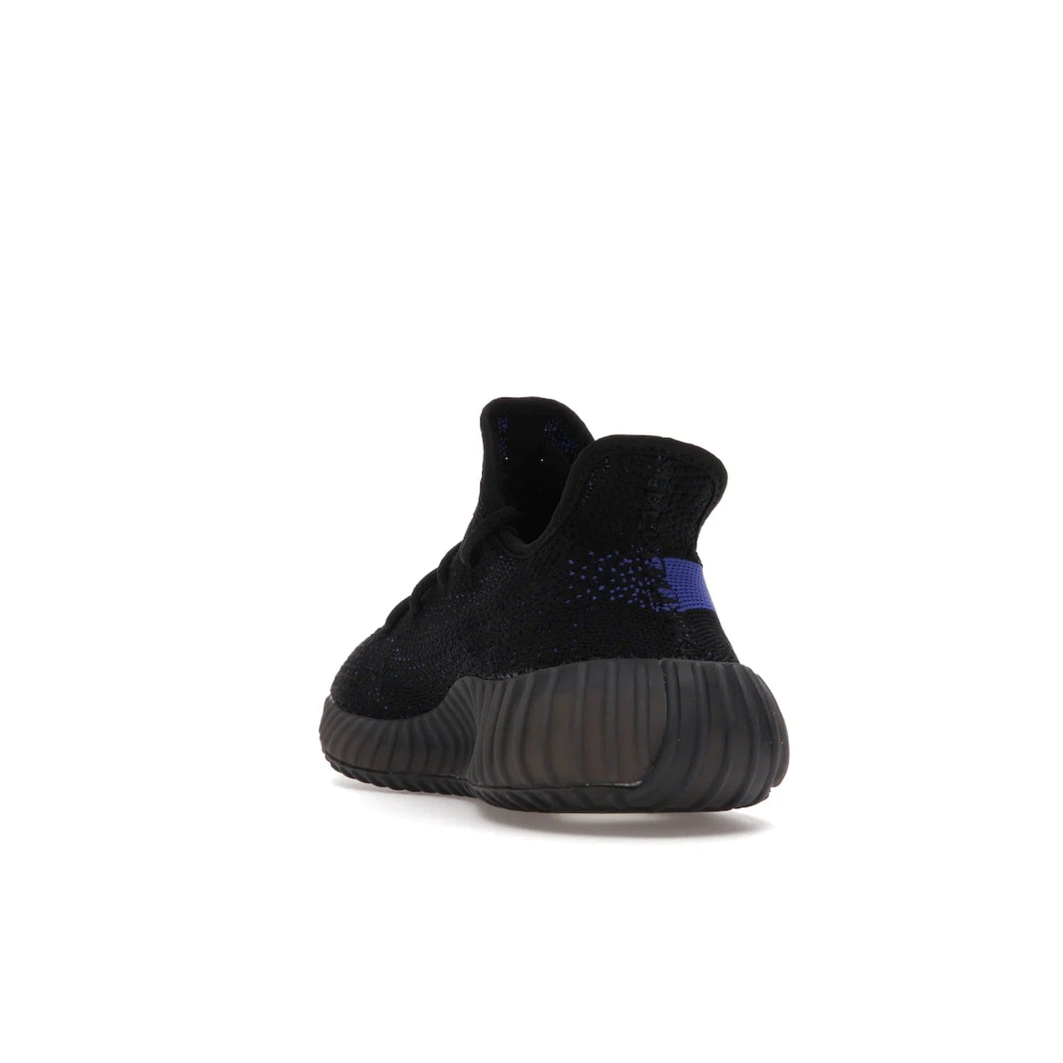 adidas Yeezy Boost 350 V2 Dazzling Blue - Image 26 - Only at www.BallersClubKickz.com - Shop the Adidas Yeezy 350 V2 Dazzling Blue, featuring a solid black Primeknit upper, Dazzling Blue side stripe, “SPLY-350” text, and a muted Boost sole. Releasing Feb 2022, this style is perfect for any shoe fan.