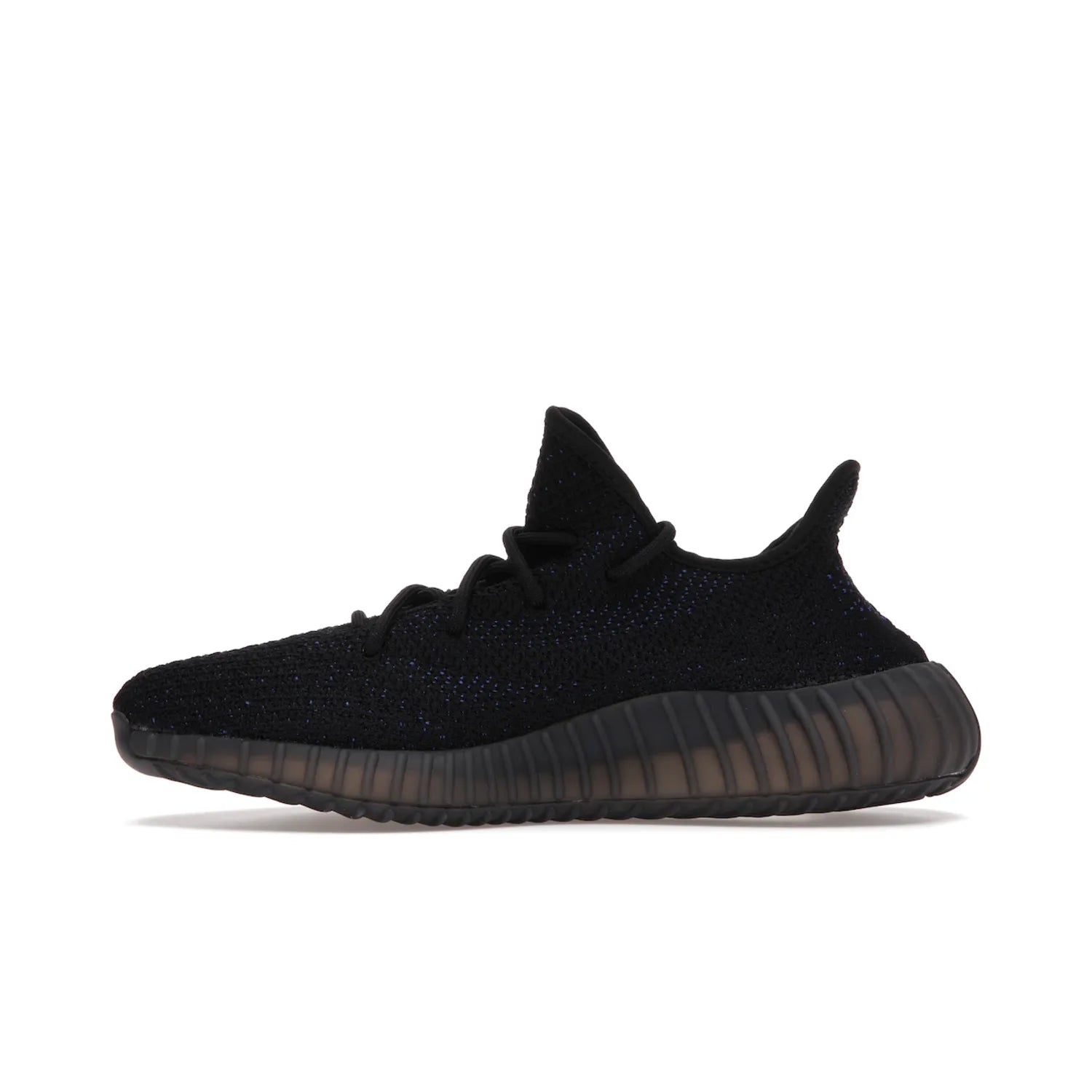adidas Yeezy Boost 350 V2 Dazzling Blue - Image 19 - Only at www.BallersClubKickz.com - Shop the Adidas Yeezy 350 V2 Dazzling Blue, featuring a solid black Primeknit upper, Dazzling Blue side stripe, “SPLY-350” text, and a muted Boost sole. Releasing Feb 2022, this style is perfect for any shoe fan.