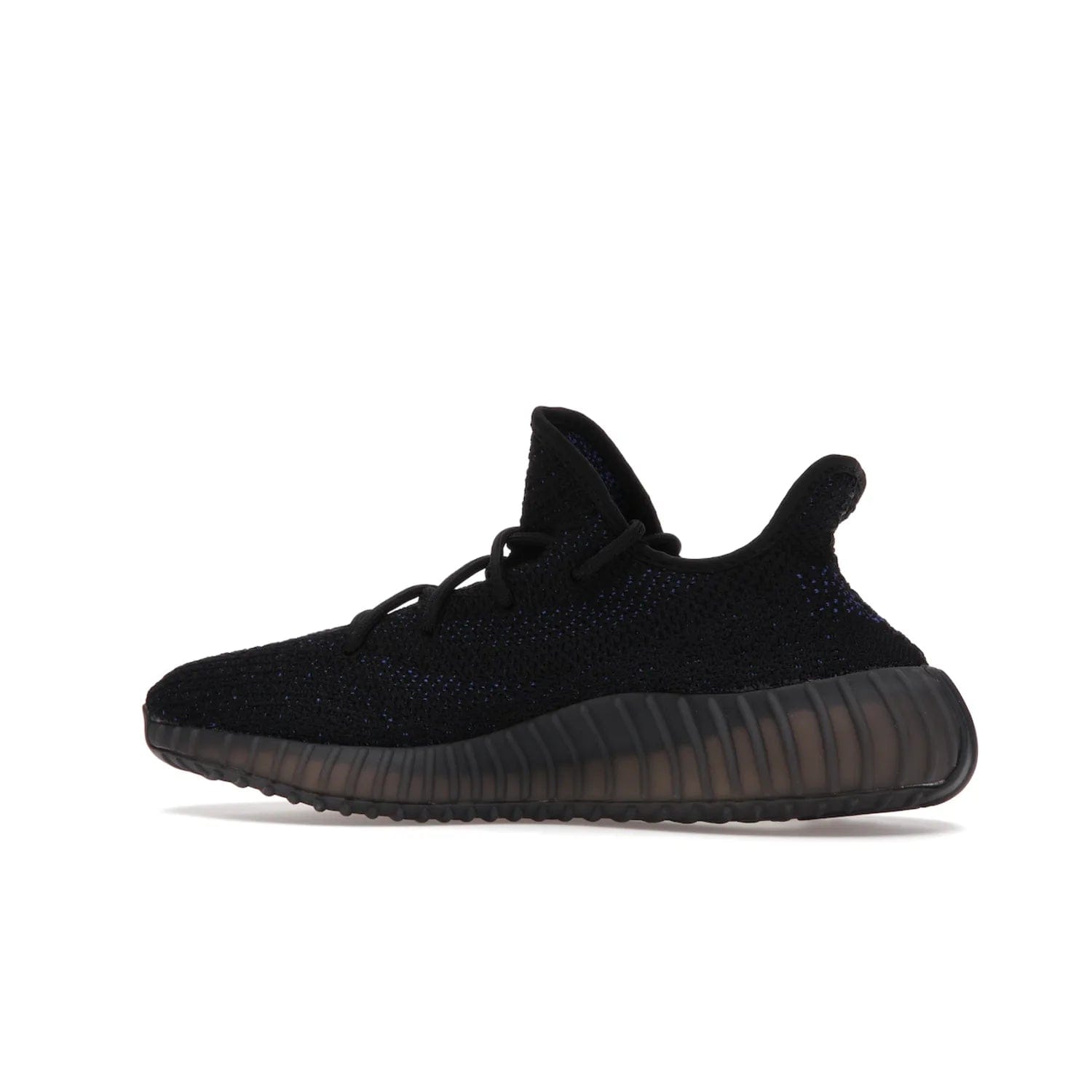 adidas Yeezy Boost 350 V2 Dazzling Blue - Image 21 - Only at www.BallersClubKickz.com - Shop the Adidas Yeezy 350 V2 Dazzling Blue, featuring a solid black Primeknit upper, Dazzling Blue side stripe, “SPLY-350” text, and a muted Boost sole. Releasing Feb 2022, this style is perfect for any shoe fan.