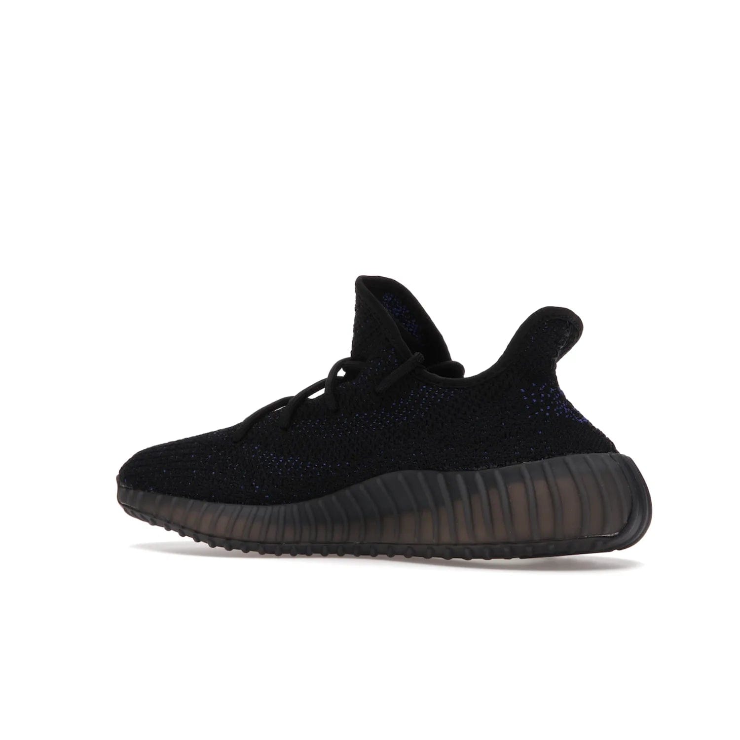 adidas Yeezy Boost 350 V2 Dazzling Blue - Image 22 - Only at www.BallersClubKickz.com - Shop the Adidas Yeezy 350 V2 Dazzling Blue, featuring a solid black Primeknit upper, Dazzling Blue side stripe, “SPLY-350” text, and a muted Boost sole. Releasing Feb 2022, this style is perfect for any shoe fan.