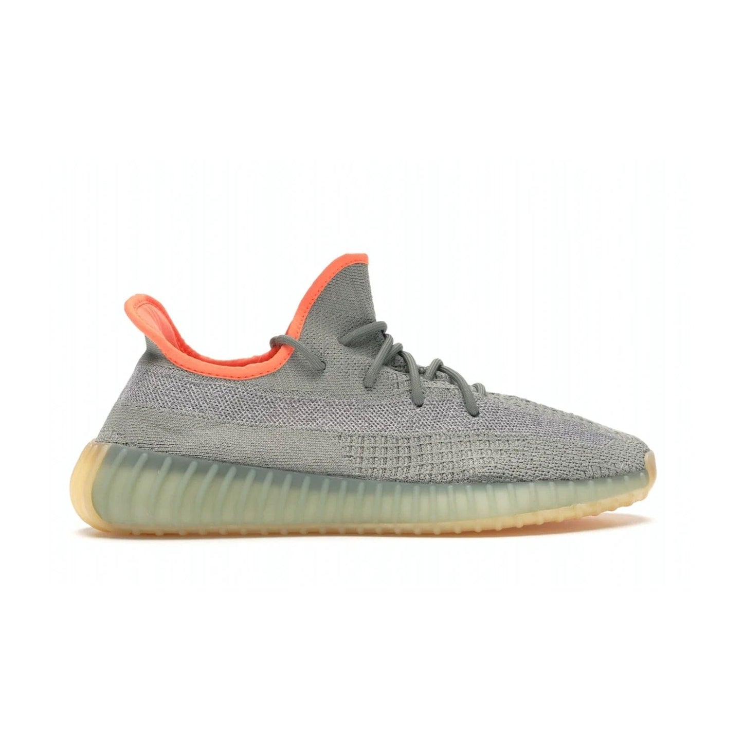 adidas Yeezy Boost 350 V2 Desert Sage - Image 36 - Only at www.BallersClubKickz.com - Upgrade your style with the adidas Yeezy Boost 350 V2 Desert Sage. This 350V2 features a Desert Sage primeknit upper with tonal side stripe, and an orange-highlighted translucent Boost cushioning sole. Stay on-trend in effortless style.