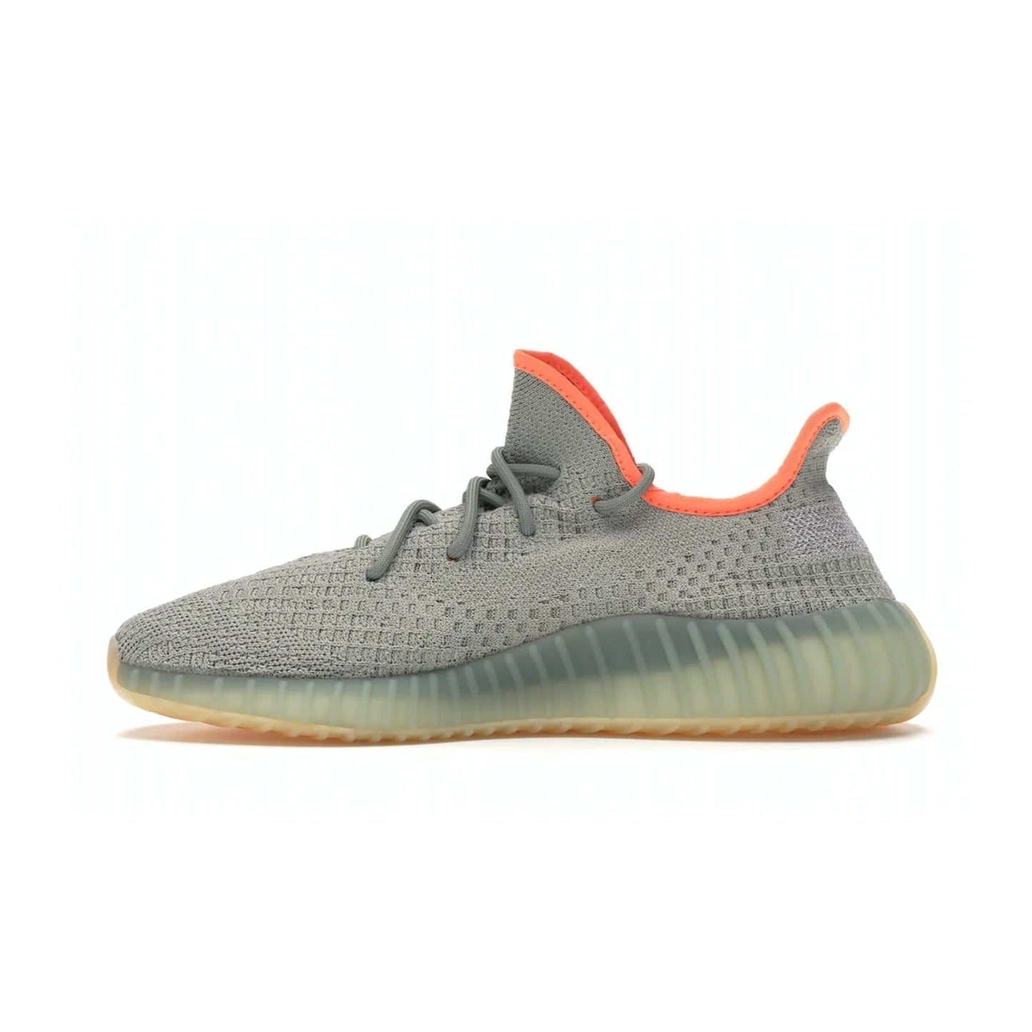 adidas Yeezy Boost 350 V2 Desert Sage - Image 19 - Only at www.BallersClubKickz.com - Upgrade your style with the adidas Yeezy Boost 350 V2 Desert Sage. This 350V2 features a Desert Sage primeknit upper with tonal side stripe, and an orange-highlighted translucent Boost cushioning sole. Stay on-trend in effortless style.