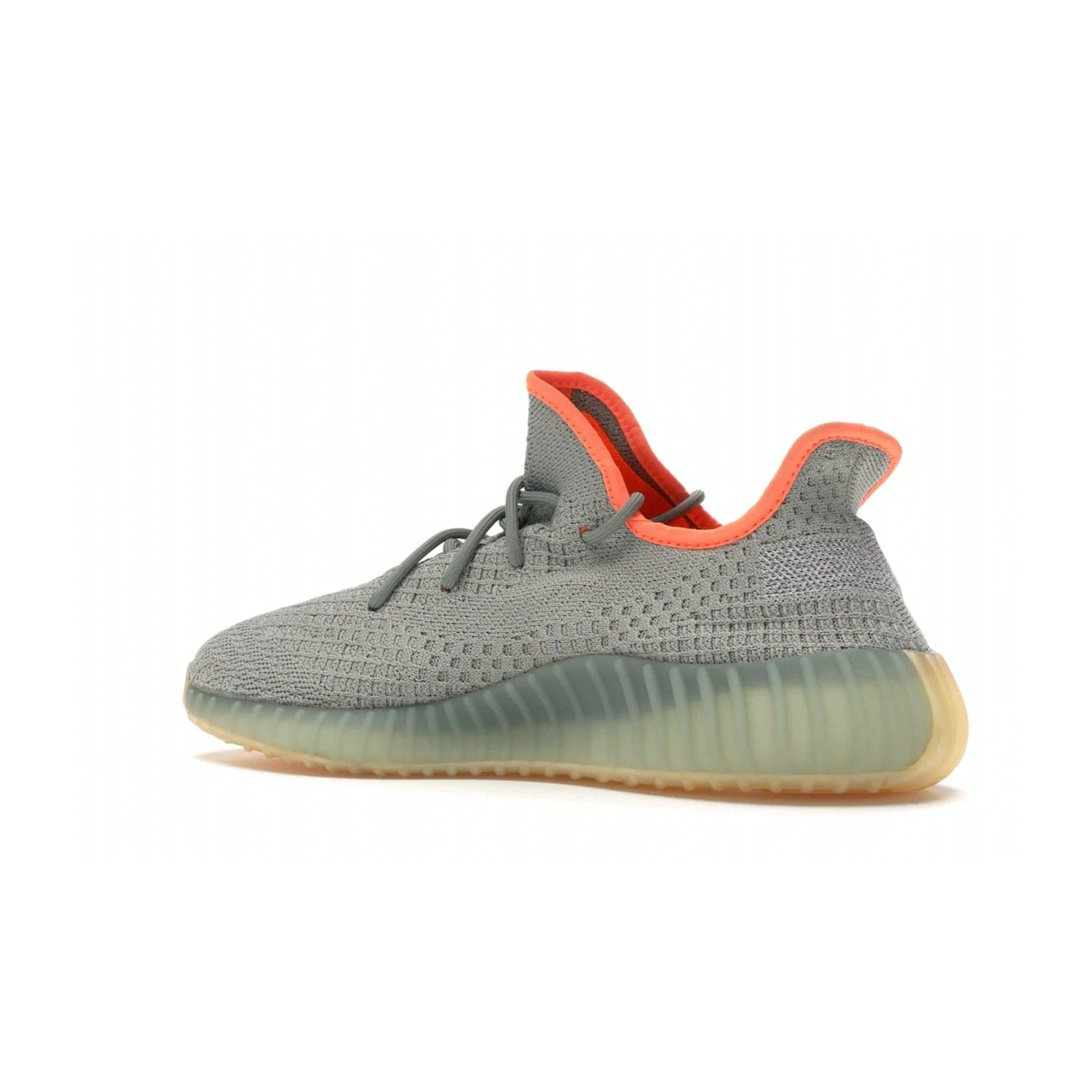 adidas Yeezy Boost 350 V2 Desert Sage - Image 22 - Only at www.BallersClubKickz.com - Upgrade your style with the adidas Yeezy Boost 350 V2 Desert Sage. This 350V2 features a Desert Sage primeknit upper with tonal side stripe, and an orange-highlighted translucent Boost cushioning sole. Stay on-trend in effortless style.