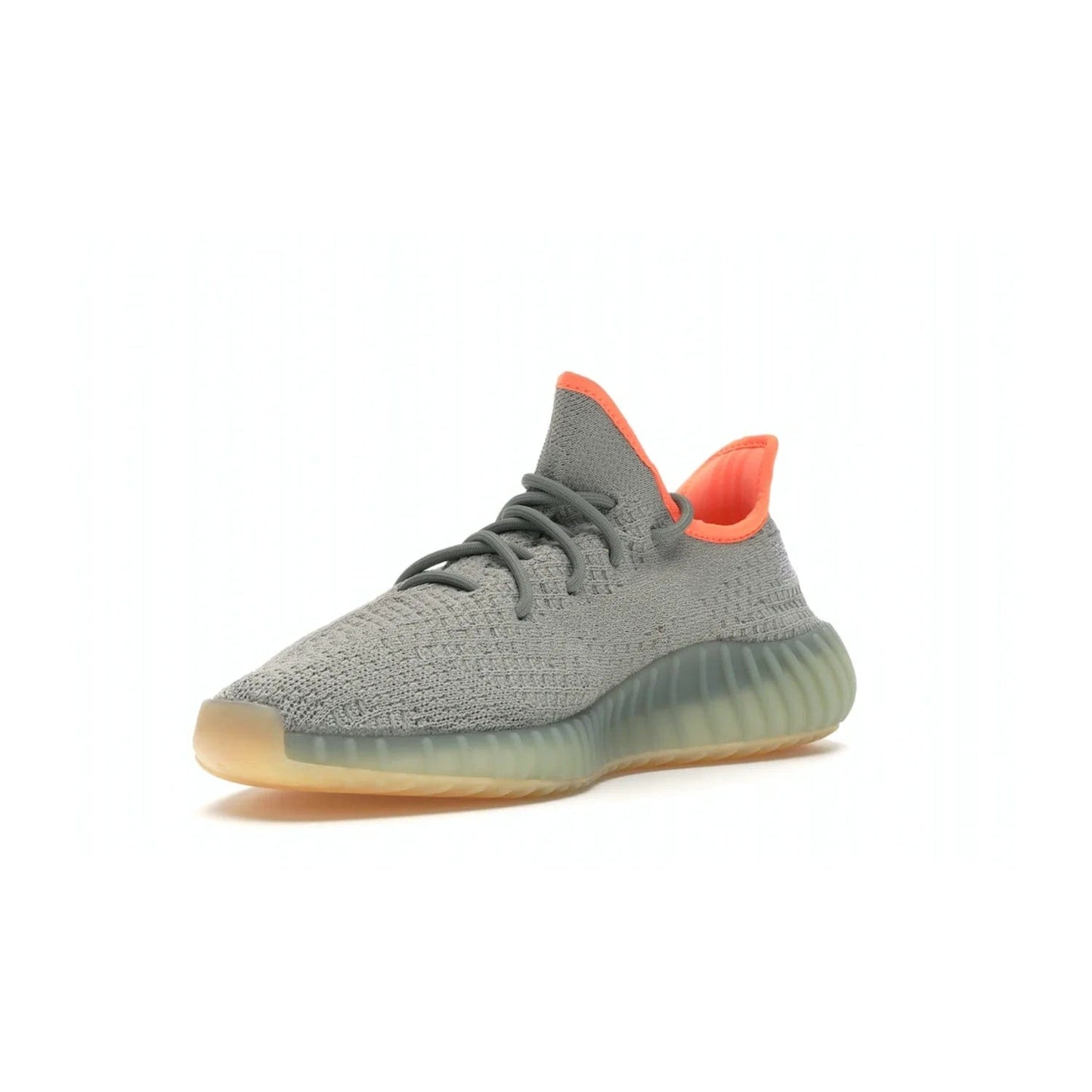 adidas Yeezy Boost 350 V2 Desert Sage - Image 14 - Only at www.BallersClubKickz.com - Upgrade your style with the adidas Yeezy Boost 350 V2 Desert Sage. This 350V2 features a Desert Sage primeknit upper with tonal side stripe, and an orange-highlighted translucent Boost cushioning sole. Stay on-trend in effortless style.