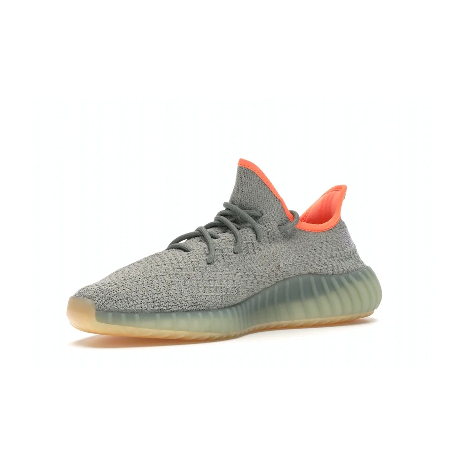 adidas Yeezy Boost 350 V2 Desert Sage - Image 15 - Only at www.BallersClubKickz.com - Upgrade your style with the adidas Yeezy Boost 350 V2 Desert Sage. This 350V2 features a Desert Sage primeknit upper with tonal side stripe, and an orange-highlighted translucent Boost cushioning sole. Stay on-trend in effortless style.