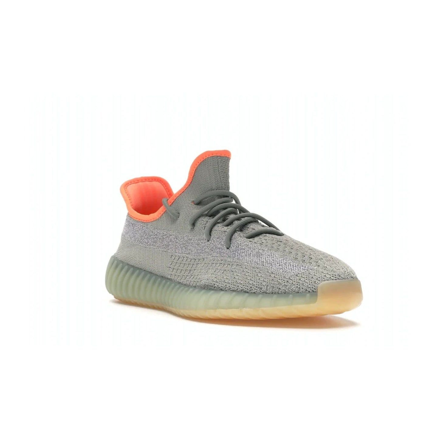 adidas Yeezy Boost 350 V2 Desert Sage - Image 6 - Only at www.BallersClubKickz.com - Upgrade your style with the adidas Yeezy Boost 350 V2 Desert Sage. This 350V2 features a Desert Sage primeknit upper with tonal side stripe, and an orange-highlighted translucent Boost cushioning sole. Stay on-trend in effortless style.