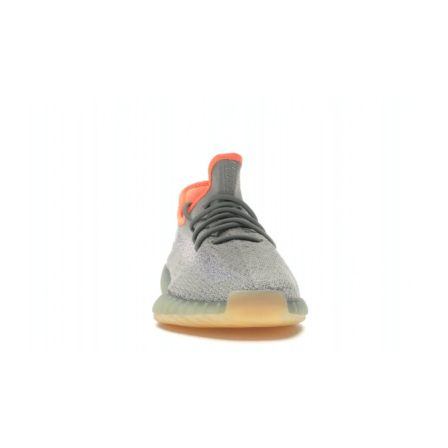 adidas Yeezy Boost 350 V2 Desert Sage - Image 9 - Only at www.BallersClubKickz.com - Upgrade your style with the adidas Yeezy Boost 350 V2 Desert Sage. This 350V2 features a Desert Sage primeknit upper with tonal side stripe, and an orange-highlighted translucent Boost cushioning sole. Stay on-trend in effortless style.