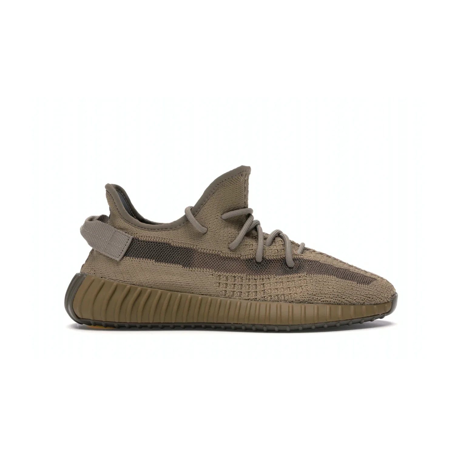 adidas Yeezy Boost 350 V2 Earth - Image 1 - Only at www.BallersClubKickz.com - Abstract style with the adidas Yeezy Boost 350 V2 Earth. Crafted with mud Primeknit upper, mud Boost and interior, and a translucent side stripe. Regional exclusive in Earth/Earth/Earth colorway, these fashionable sneakers released in February 2020. Showcase your style with the Yeezy 350 V2 Earth.