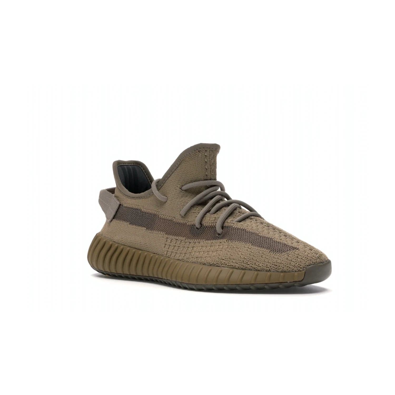 adidas Yeezy Boost 350 V2 Earth - Image 5 - Only at www.BallersClubKickz.com - Abstract style with the adidas Yeezy Boost 350 V2 Earth. Crafted with mud Primeknit upper, mud Boost and interior, and a translucent side stripe. Regional exclusive in Earth/Earth/Earth colorway, these fashionable sneakers released in February 2020. Showcase your style with the Yeezy 350 V2 Earth.