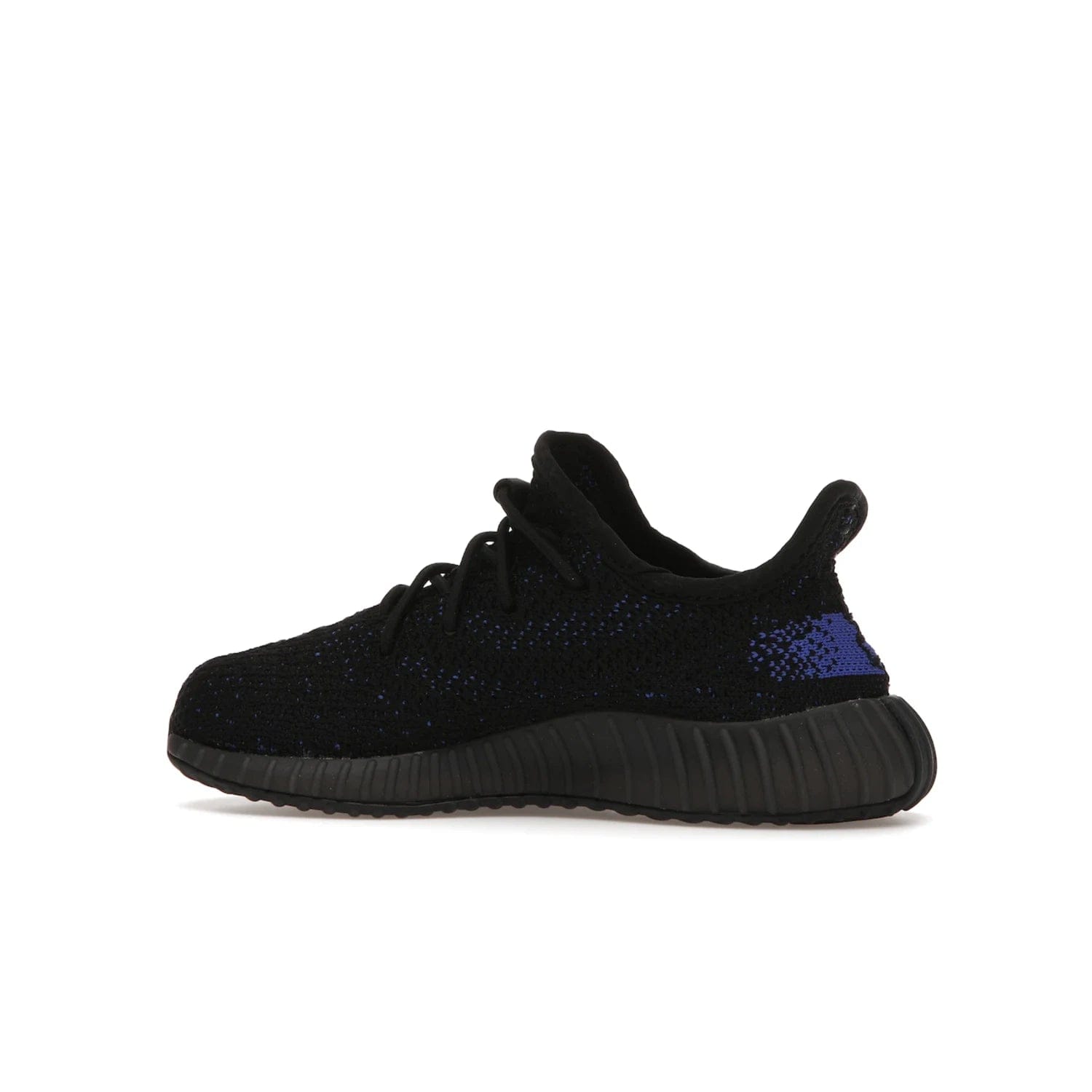 adidas Yeezy Boost 350 V2 Dazzling Blue (Kids) - Image 21 - Only at www.BallersClubKickz.com - Shop the adidas Yeezy Boost 350 V2 Dazzling Blue (Kids). Features a black Primeknit upper with a royal blue 'SPLY-350' streak and a full-length Boost midsole. Durable rubber outsole provides plenty of traction. Available for $160.
