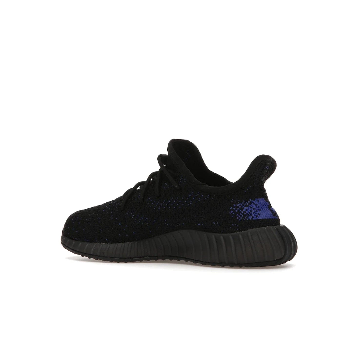 adidas Yeezy Boost 350 V2 Dazzling Blue (Kids) - Image 22 - Only at www.BallersClubKickz.com - Shop the adidas Yeezy Boost 350 V2 Dazzling Blue (Kids). Features a black Primeknit upper with a royal blue 'SPLY-350' streak and a full-length Boost midsole. Durable rubber outsole provides plenty of traction. Available for $160.