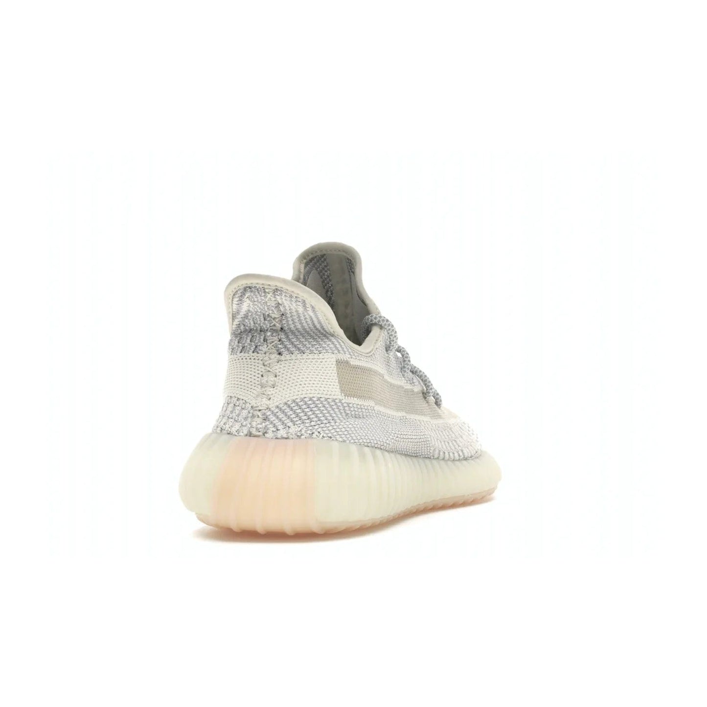 adidas Yeezy Boost 350 V2 Lundmark (Non Reflective) - Image 30 - Only at www.BallersClubKickz.com - Shop the exclusive adidas Yeezy Boost 350 V2 Lundmark with a subtle summer color, mesh upper, white-to-cream transitional midsole, light tan outsole, and pink middle stripe. Comfort and style come together in this perfect summer 350 V2. Released on July 11, 2019.