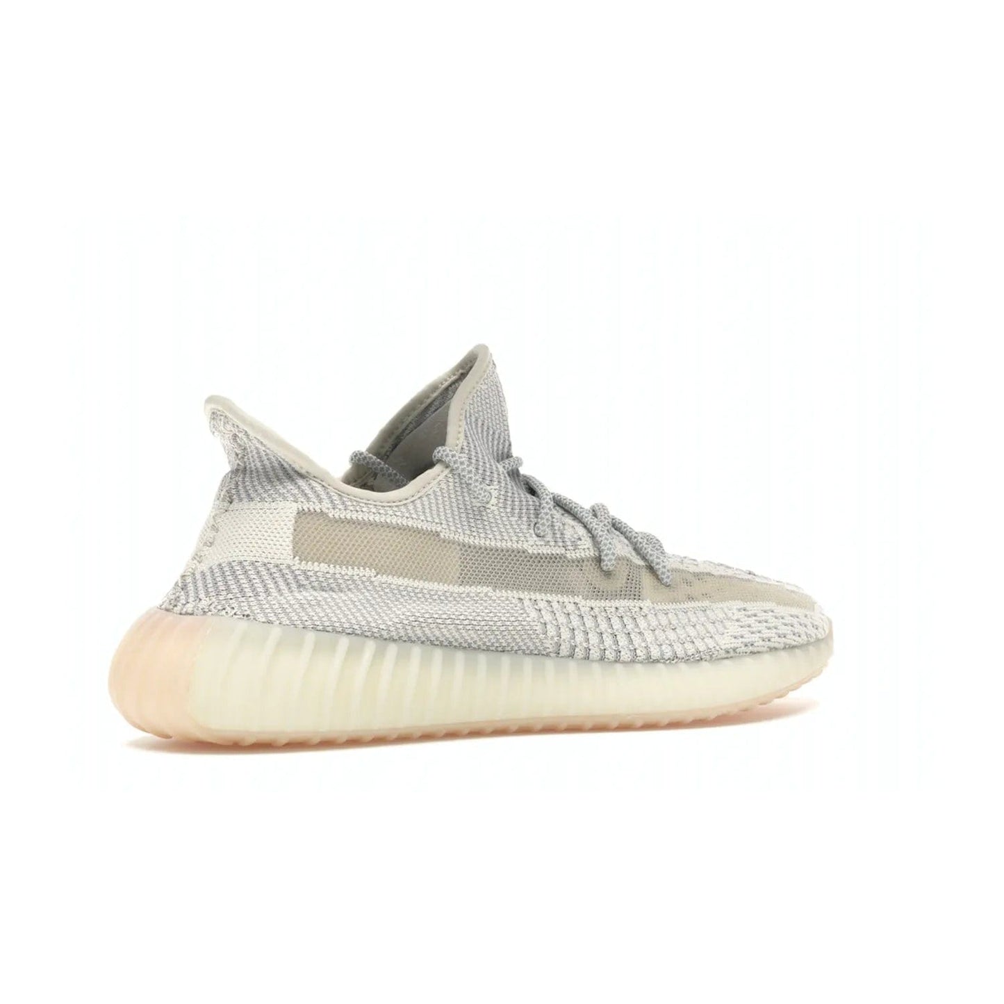 adidas Yeezy Boost 350 V2 Lundmark (Non Reflective) - Image 34 - Only at www.BallersClubKickz.com - Shop the exclusive adidas Yeezy Boost 350 V2 Lundmark with a subtle summer color, mesh upper, white-to-cream transitional midsole, light tan outsole, and pink middle stripe. Comfort and style come together in this perfect summer 350 V2. Released on July 11, 2019.
