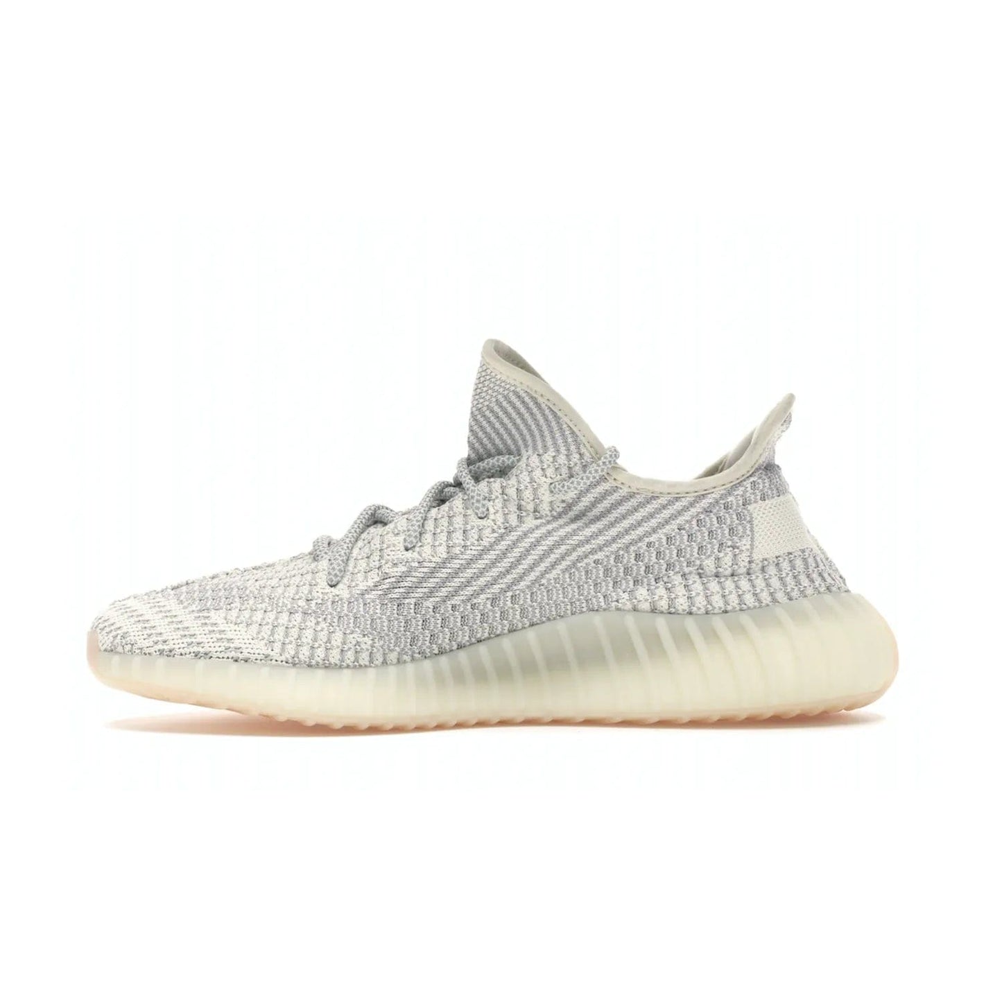 adidas Yeezy Boost 350 V2 Lundmark (Non Reflective) - Image 19 - Only at www.BallersClubKickz.com - Shop the exclusive adidas Yeezy Boost 350 V2 Lundmark with a subtle summer color, mesh upper, white-to-cream transitional midsole, light tan outsole, and pink middle stripe. Comfort and style come together in this perfect summer 350 V2. Released on July 11, 2019.