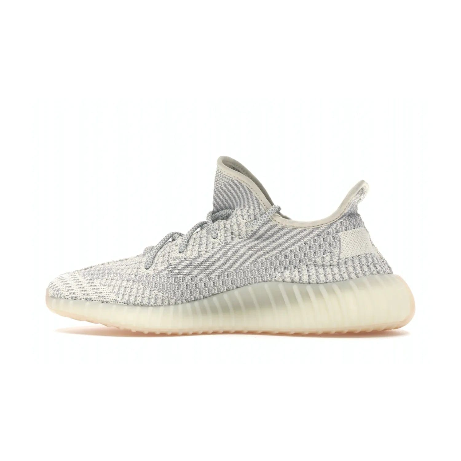 adidas Yeezy Boost 350 V2 Lundmark (Non Reflective) - Image 20 - Only at www.BallersClubKickz.com - Shop the exclusive adidas Yeezy Boost 350 V2 Lundmark with a subtle summer color, mesh upper, white-to-cream transitional midsole, light tan outsole, and pink middle stripe. Comfort and style come together in this perfect summer 350 V2. Released on July 11, 2019.