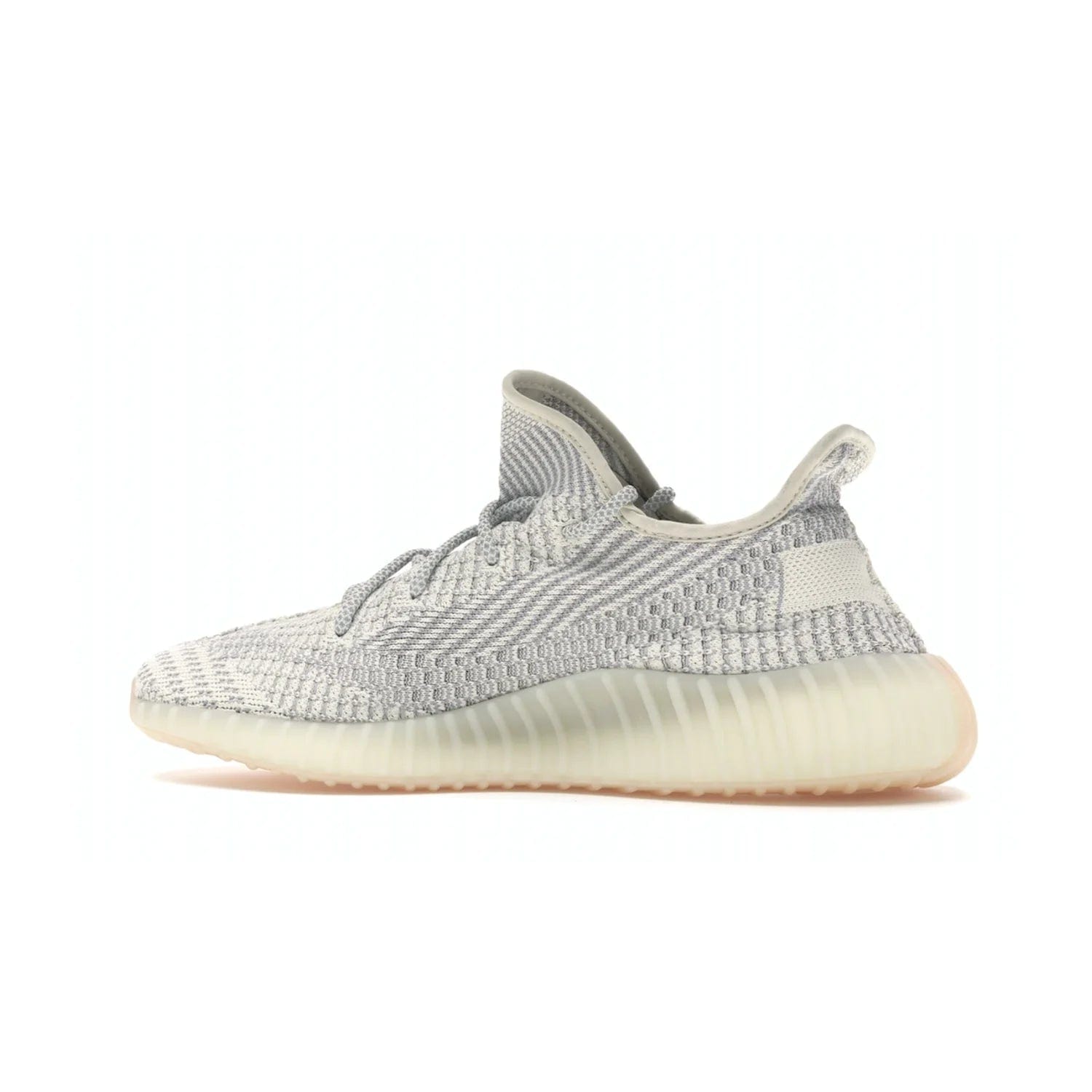 adidas Yeezy Boost 350 V2 Lundmark (Non Reflective) - Image 21 - Only at www.BallersClubKickz.com - Shop the exclusive adidas Yeezy Boost 350 V2 Lundmark with a subtle summer color, mesh upper, white-to-cream transitional midsole, light tan outsole, and pink middle stripe. Comfort and style come together in this perfect summer 350 V2. Released on July 11, 2019.