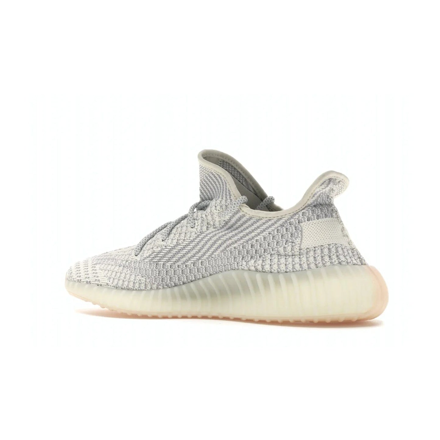 adidas Yeezy Boost 350 V2 Lundmark (Non Reflective) - Image 22 - Only at www.BallersClubKickz.com - Shop the exclusive adidas Yeezy Boost 350 V2 Lundmark with a subtle summer color, mesh upper, white-to-cream transitional midsole, light tan outsole, and pink middle stripe. Comfort and style come together in this perfect summer 350 V2. Released on July 11, 2019.