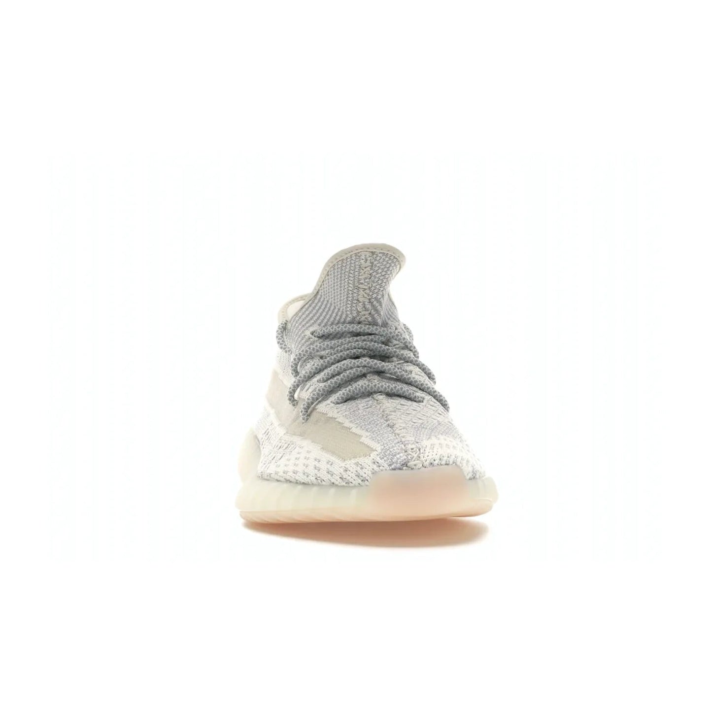 adidas Yeezy Boost 350 V2 Lundmark (Non Reflective) - Image 9 - Only at www.BallersClubKickz.com - Shop the exclusive adidas Yeezy Boost 350 V2 Lundmark with a subtle summer color, mesh upper, white-to-cream transitional midsole, light tan outsole, and pink middle stripe. Comfort and style come together in this perfect summer 350 V2. Released on July 11, 2019.