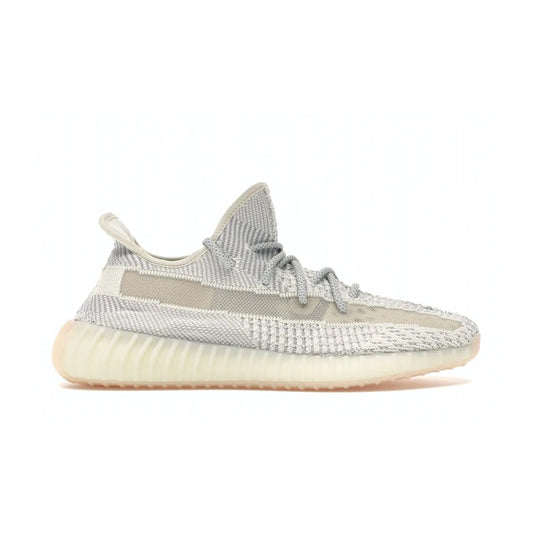 adidas Yeezy Boost 350 V2 Lundmark (Non Reflective) - Image 1 - Only at www.BallersClubKickz.com - Shop the exclusive adidas Yeezy Boost 350 V2 Lundmark with a subtle summer color, mesh upper, white-to-cream transitional midsole, light tan outsole, and pink middle stripe. Comfort and style come together in this perfect summer 350 V2. Released on July 11, 2019.