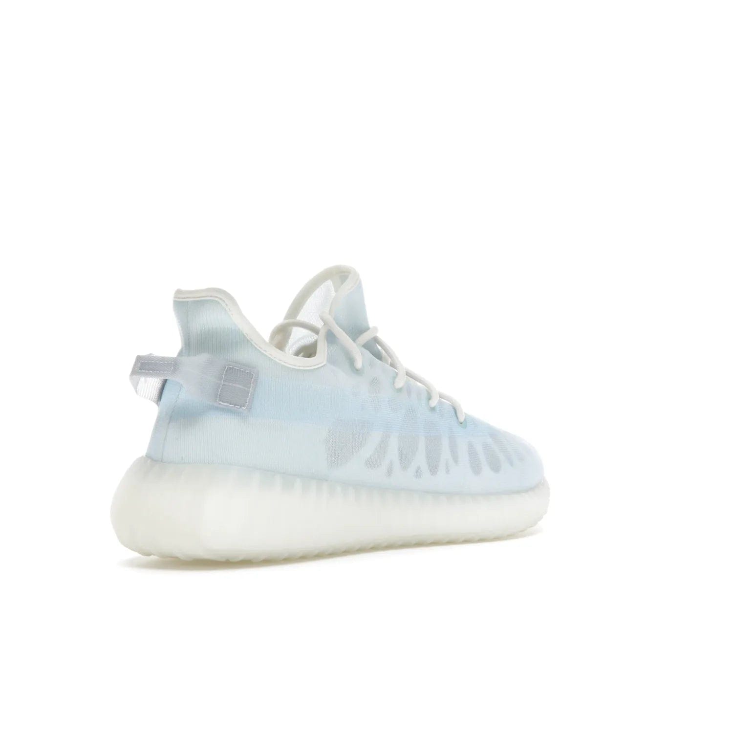 adidas Yeezy Boost 350 V2 Mono Ice - Image 32 - Only at www.BallersClubKickz.com - Introducing the adidas Yeezy 350 V2 Mono Ice - a sleek monofilament mesh design in Ice blue with Boost sole and heel pull tab. Released exclusively in the US for $220.