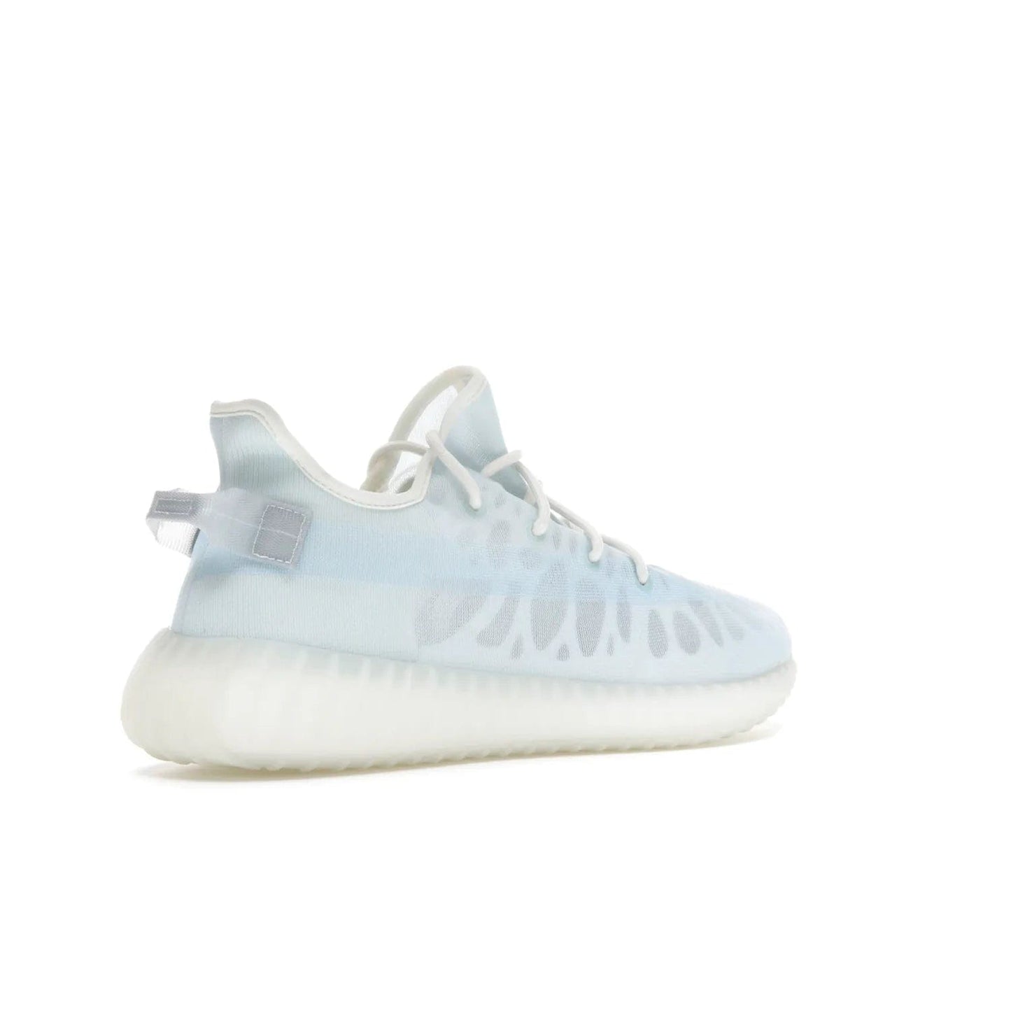 adidas Yeezy Boost 350 V2 Mono Ice - Image 33 - Only at www.BallersClubKickz.com - Introducing the adidas Yeezy 350 V2 Mono Ice - a sleek monofilament mesh design in Ice blue with Boost sole and heel pull tab. Released exclusively in the US for $220.