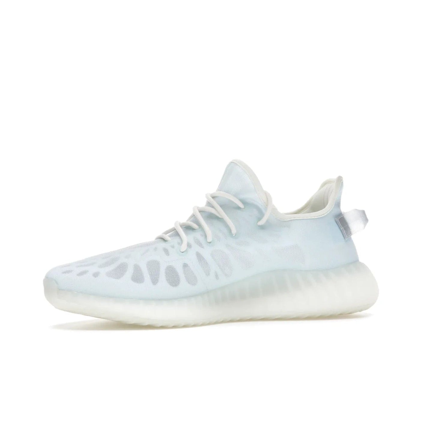 adidas Yeezy Boost 350 V2 Mono Ice - Image 17 - Only at www.BallersClubKickz.com - Introducing the adidas Yeezy 350 V2 Mono Ice - a sleek monofilament mesh design in Ice blue with Boost sole and heel pull tab. Released exclusively in the US for $220.
