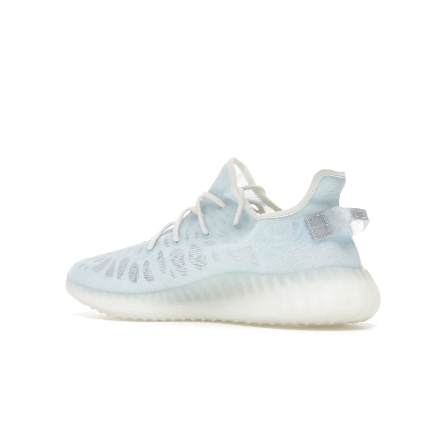 adidas Yeezy Boost 350 V2 Mono Ice - Image 22 - Only at www.BallersClubKickz.com - Introducing the adidas Yeezy 350 V2 Mono Ice - a sleek monofilament mesh design in Ice blue with Boost sole and heel pull tab. Released exclusively in the US for $220.