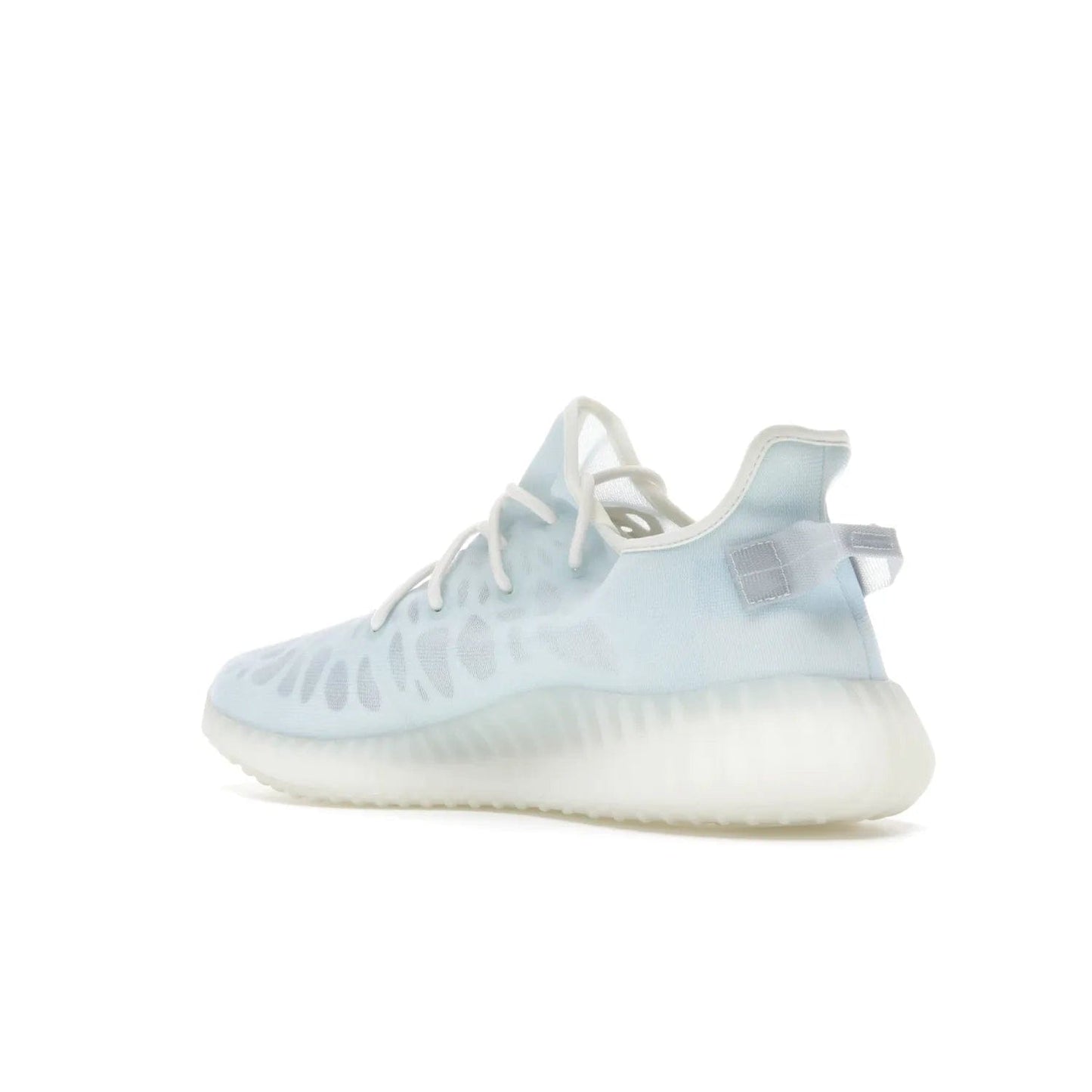 adidas Yeezy Boost 350 V2 Mono Ice - Image 23 - Only at www.BallersClubKickz.com - Introducing the adidas Yeezy 350 V2 Mono Ice - a sleek monofilament mesh design in Ice blue with Boost sole and heel pull tab. Released exclusively in the US for $220.
