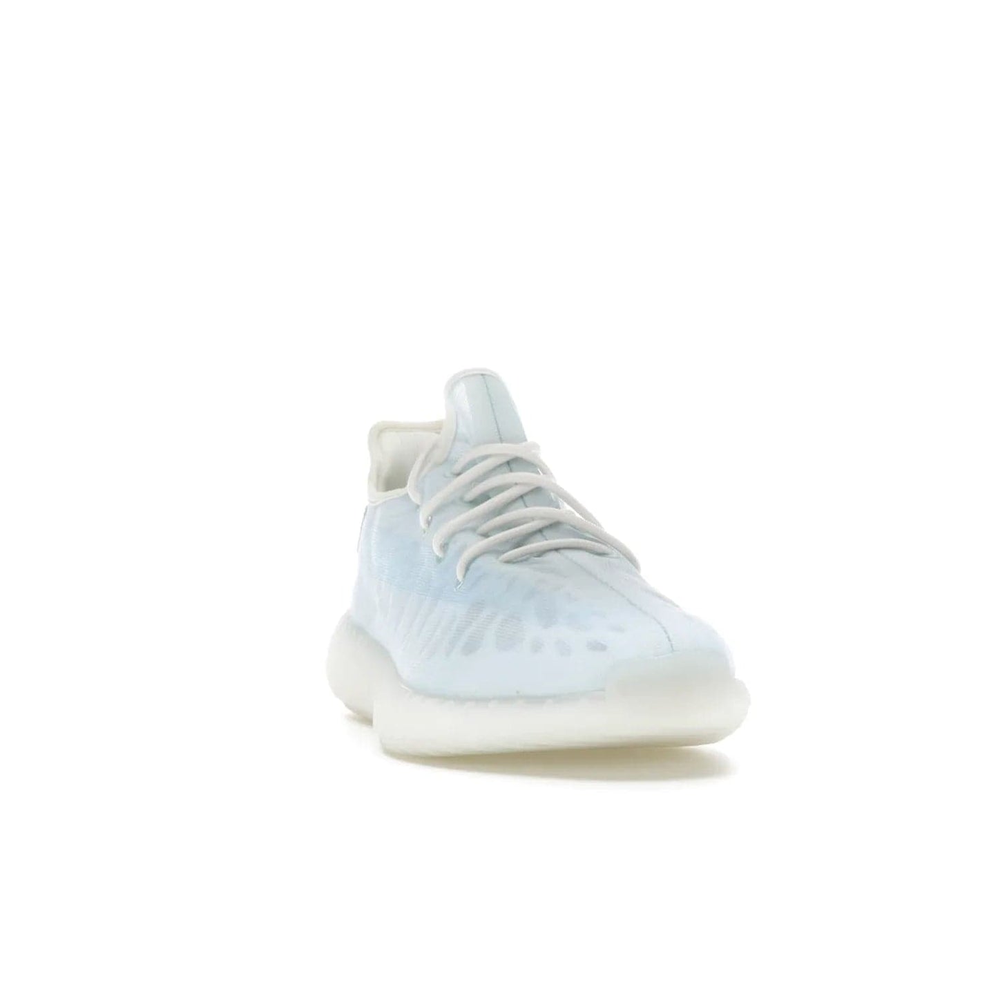 adidas Yeezy Boost 350 V2 Mono Ice - Image 8 - Only at www.BallersClubKickz.com - Introducing the adidas Yeezy 350 V2 Mono Ice - a sleek monofilament mesh design in Ice blue with Boost sole and heel pull tab. Released exclusively in the US for $220.