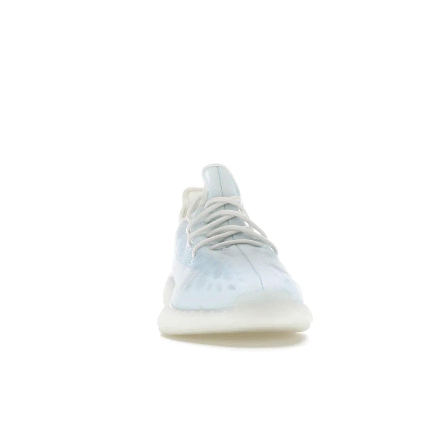 adidas Yeezy Boost 350 V2 Mono Ice - Image 9 - Only at www.BallersClubKickz.com - Introducing the adidas Yeezy 350 V2 Mono Ice - a sleek monofilament mesh design in Ice blue with Boost sole and heel pull tab. Released exclusively in the US for $220.