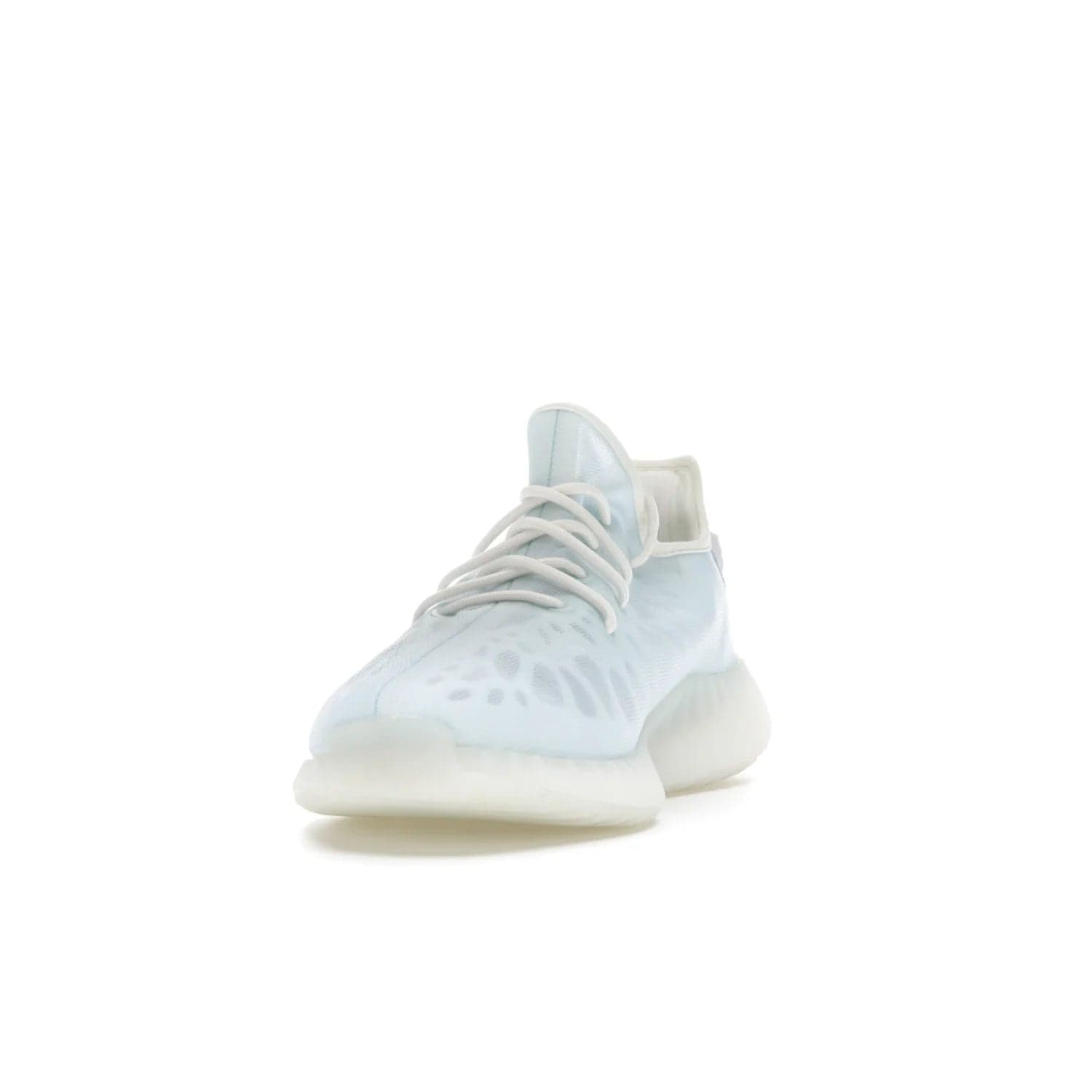 adidas Yeezy Boost 350 V2 Mono Ice - Image 12 - Only at www.BallersClubKickz.com - Introducing the adidas Yeezy 350 V2 Mono Ice - a sleek monofilament mesh design in Ice blue with Boost sole and heel pull tab. Released exclusively in the US for $220.