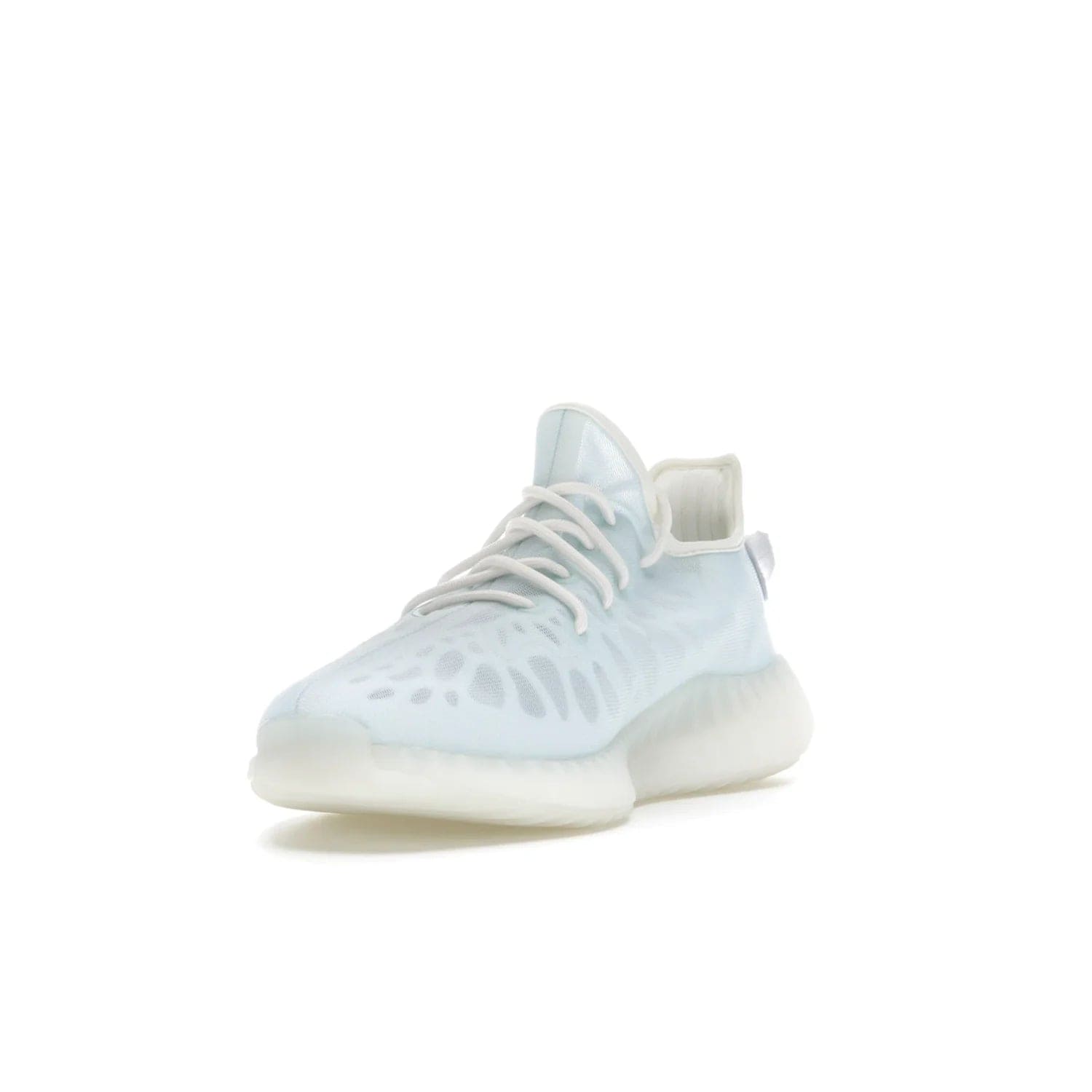 adidas Yeezy Boost 350 V2 Mono Ice - Image 13 - Only at www.BallersClubKickz.com - Introducing the adidas Yeezy 350 V2 Mono Ice - a sleek monofilament mesh design in Ice blue with Boost sole and heel pull tab. Released exclusively in the US for $220.