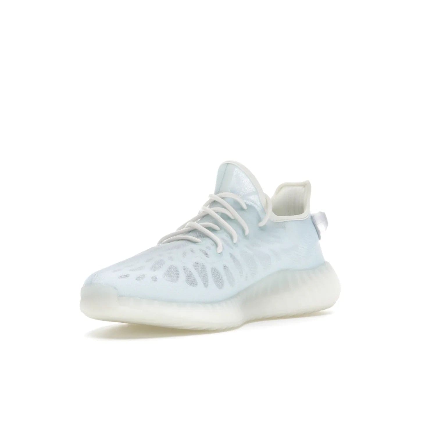 adidas Yeezy Boost 350 V2 Mono Ice - Image 14 - Only at www.BallersClubKickz.com - Introducing the adidas Yeezy 350 V2 Mono Ice - a sleek monofilament mesh design in Ice blue with Boost sole and heel pull tab. Released exclusively in the US for $220.