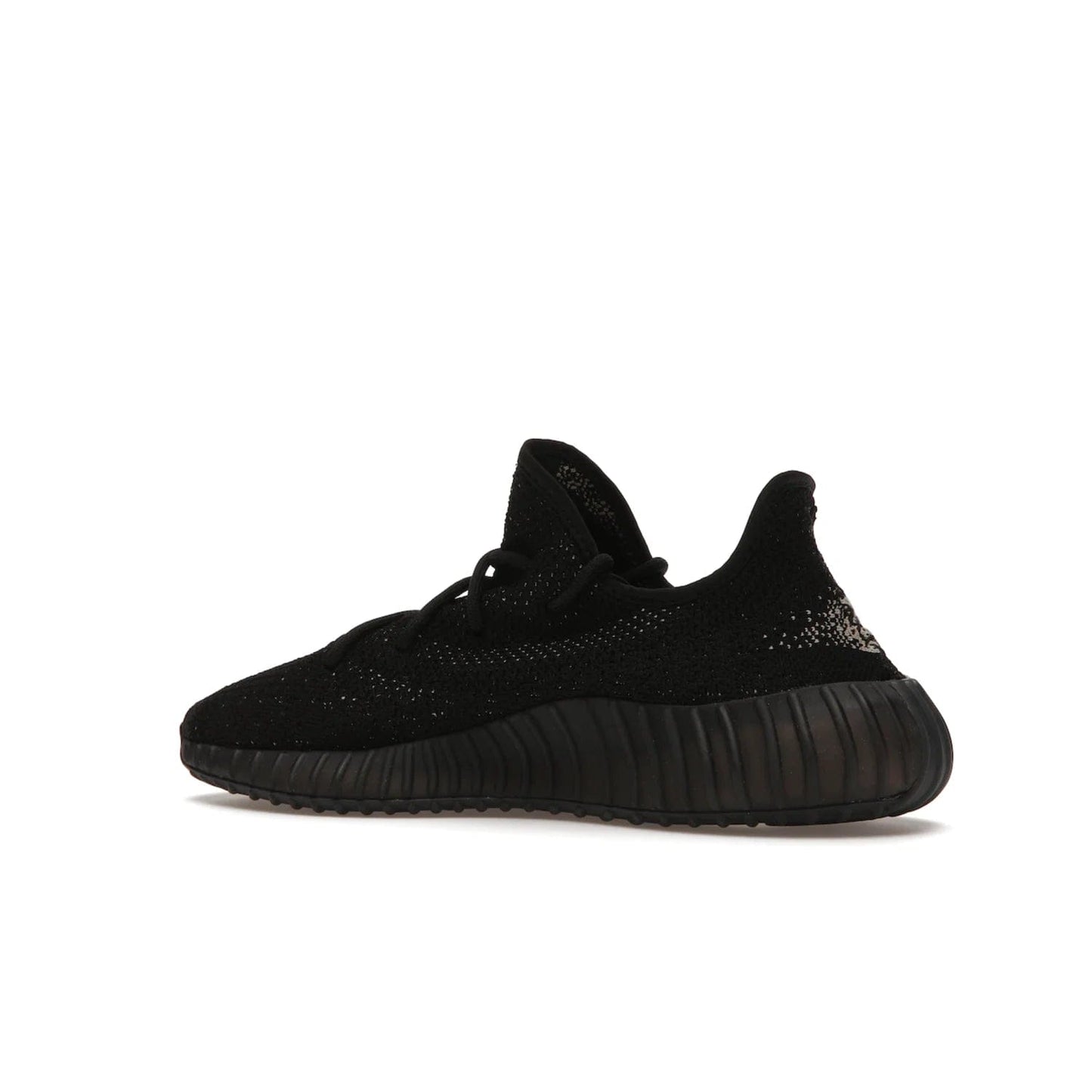 adidas Yeezy Boost 350 V2 Core Black White (2016/2022) - Image 22 - Only at www.BallersClubKickz.com - Stylish adidas Yeezy Boost 350 V2 in classic black with white "SPLY-350" stitched to the side stripe. Features Primeknit upper & Boost sole for comfort. Restock in March 2022.